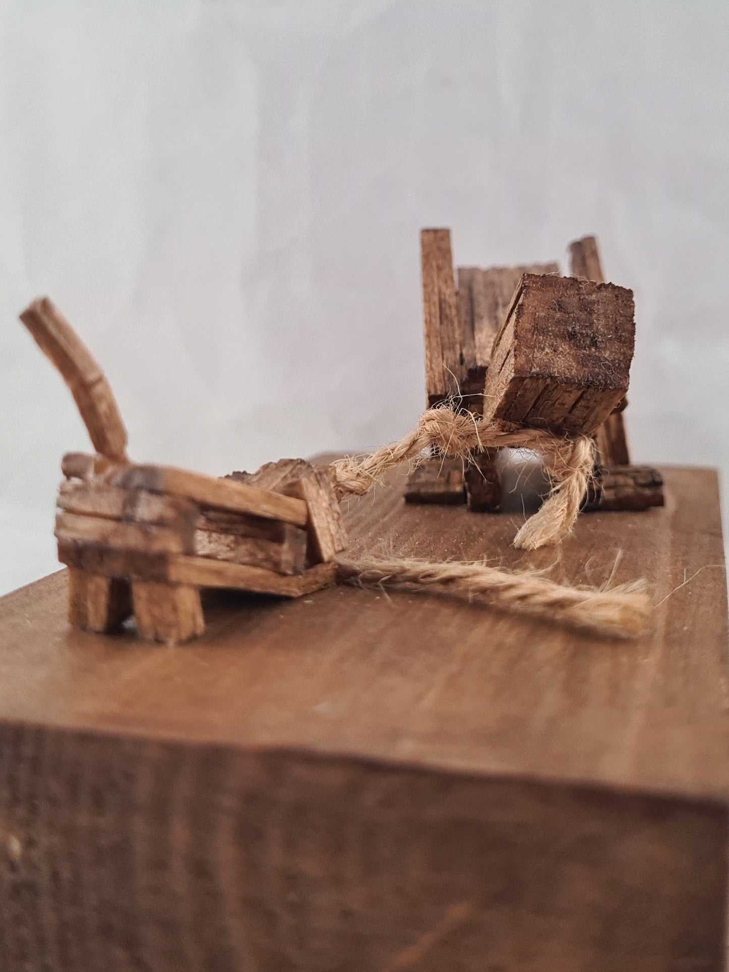 Tug Of War - Handcrafted Wooden Matchstick Figures - Gifts, Ornaments and Decor By Tiggidy Designs