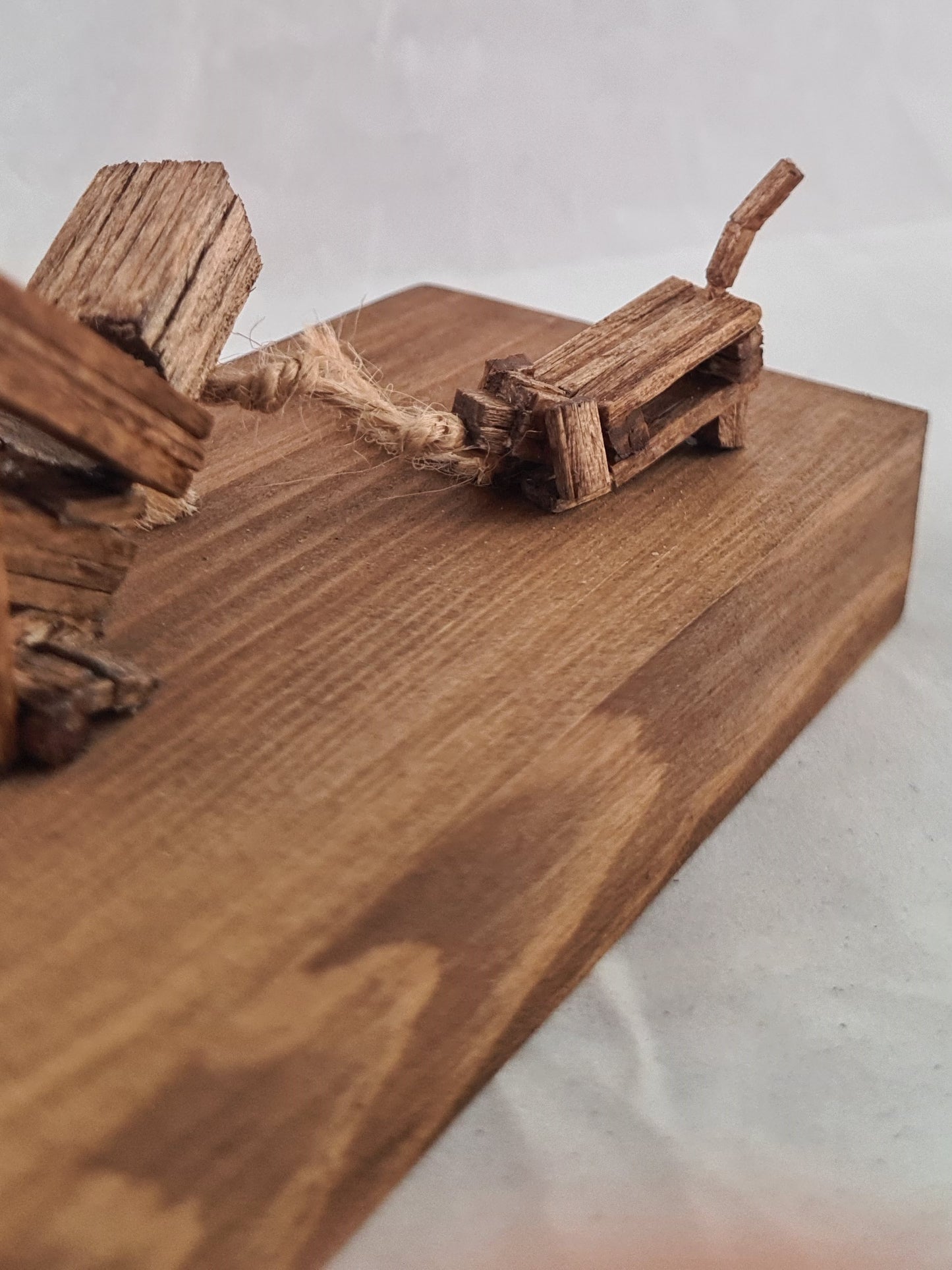 Tug Of War - Handcrafted Wooden Matchstick Figures - Gifts, Ornaments and Decor By Tiggidy Designs