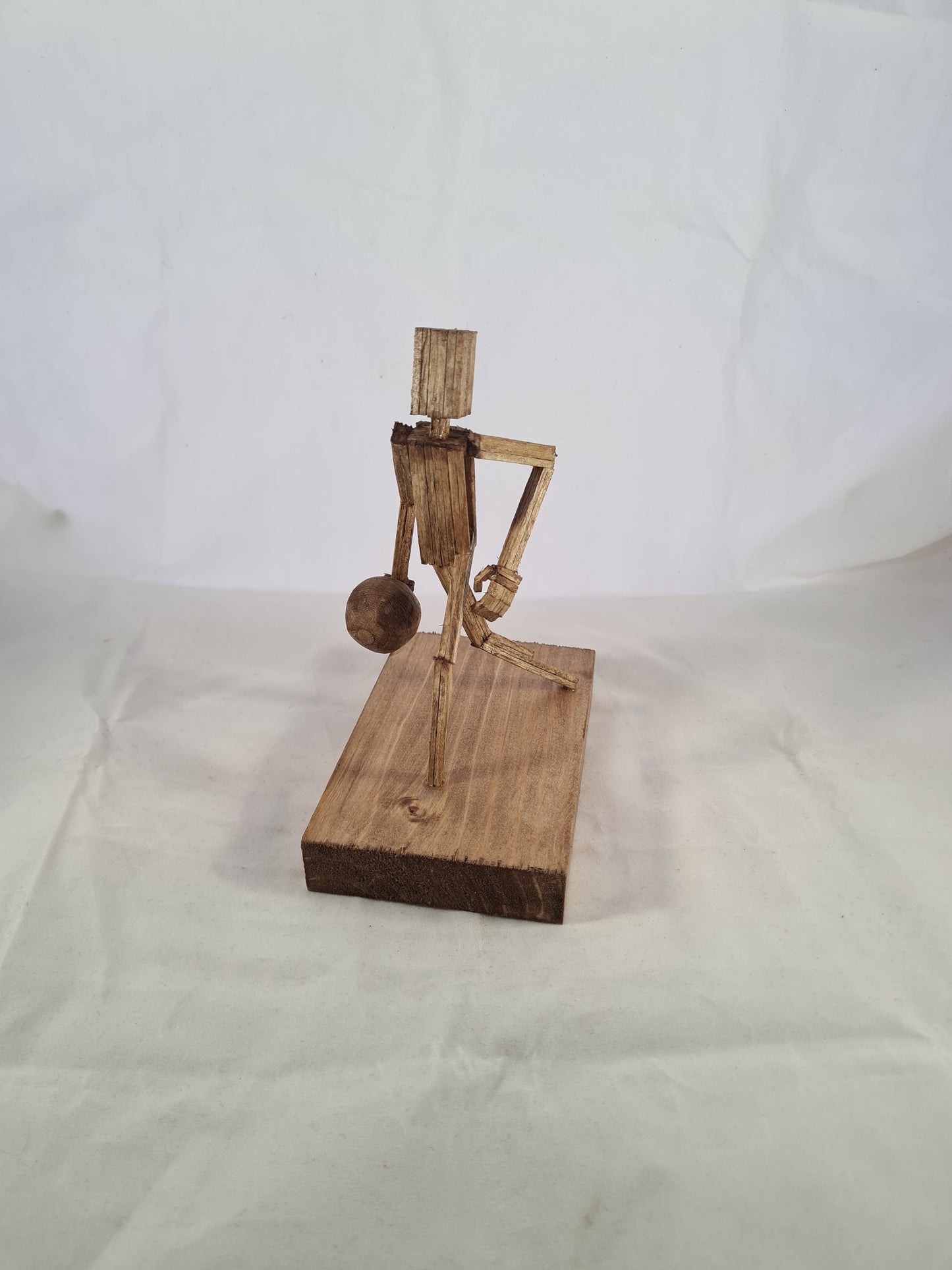 Bowler - Handcrafted Wooden Matchstick Figures - Gifts, Ornaments and Decor By Tiggidy Designs