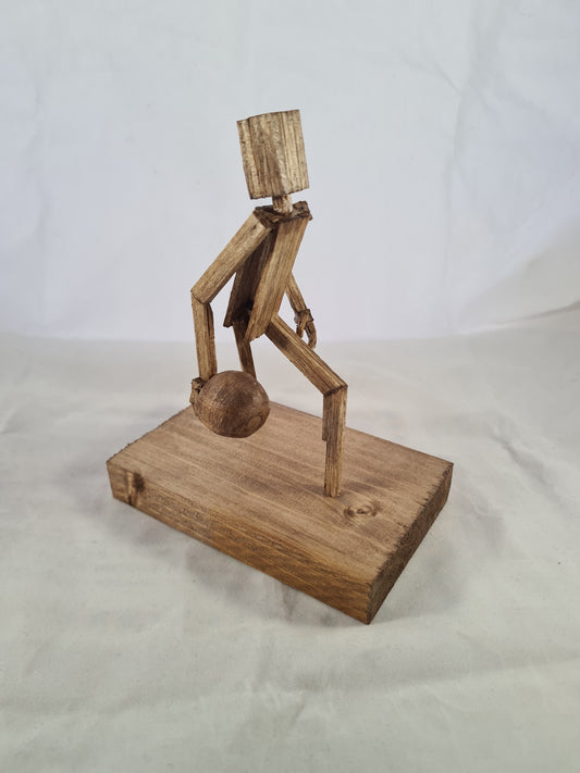 Bowler - Handcrafted Wooden Matchstick Figures - Gifts, Ornaments and Decor By Tiggidy Designs