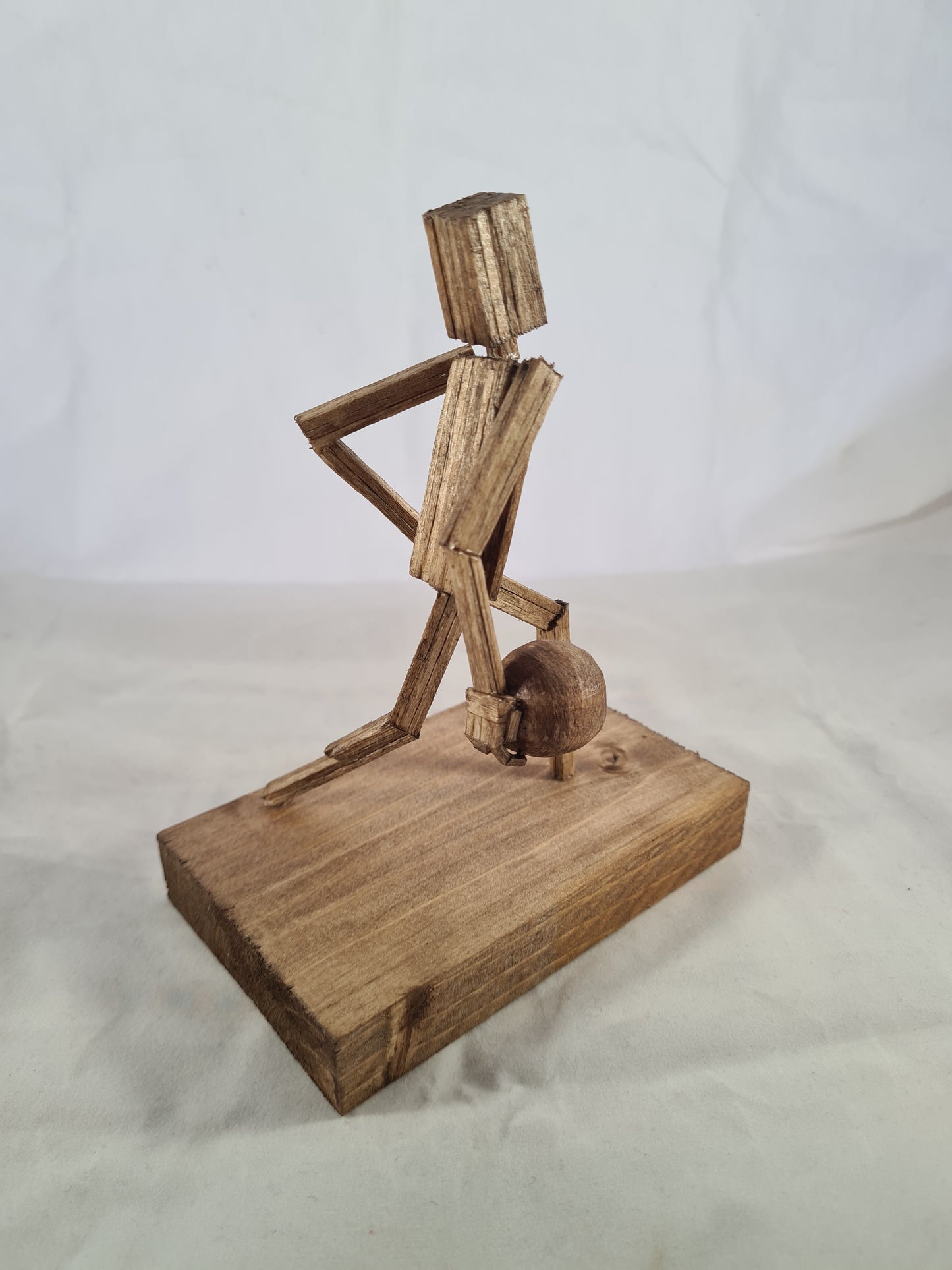Bowler - Handcrafted Wooden Matchstick Figures - Gifts, Ornaments and Decor By Tiggidy Designs