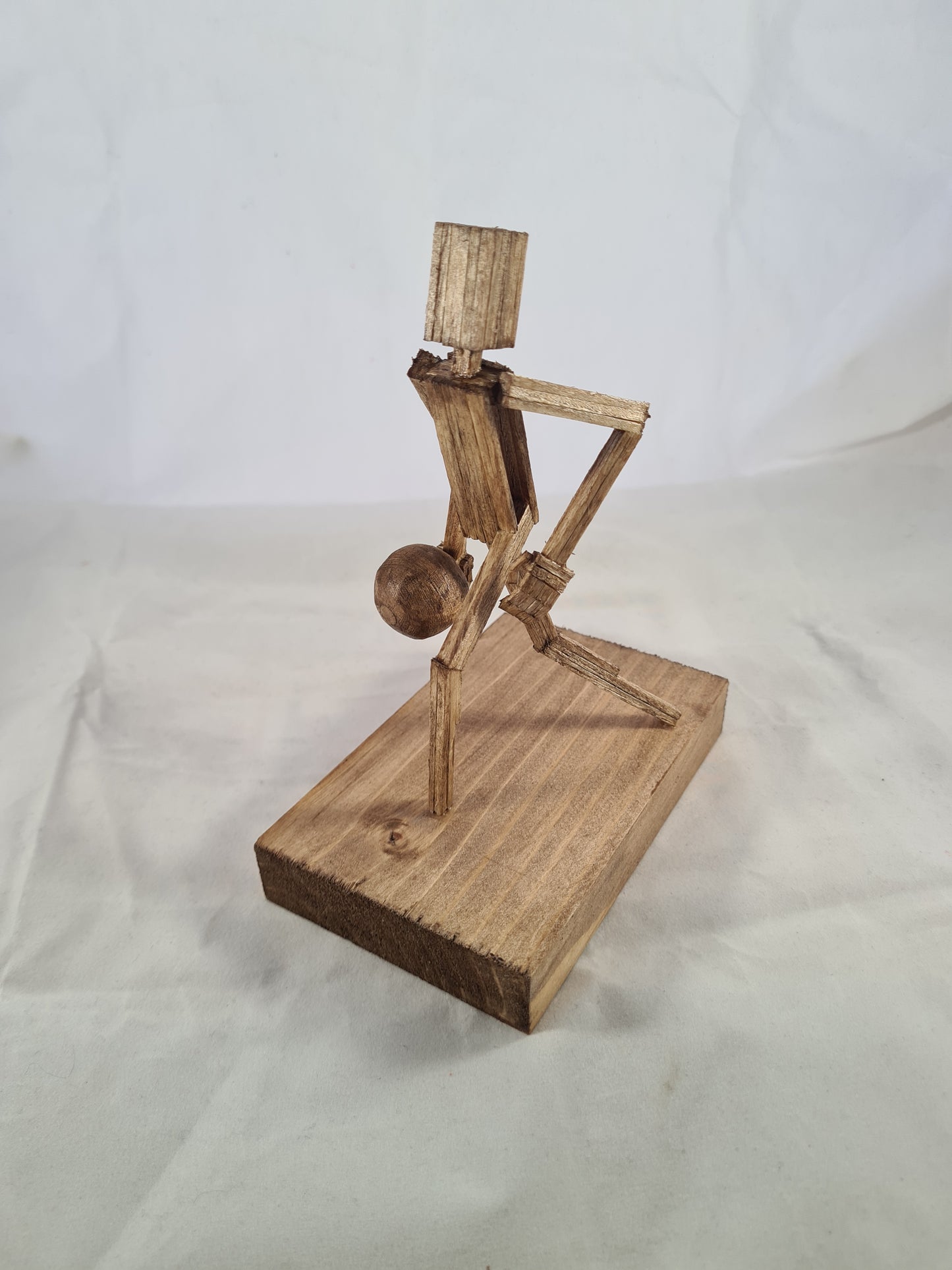 Bowler - Handcrafted Wooden Matchstick Figures - Gifts, Ornaments and Decor By Tiggidy Designs