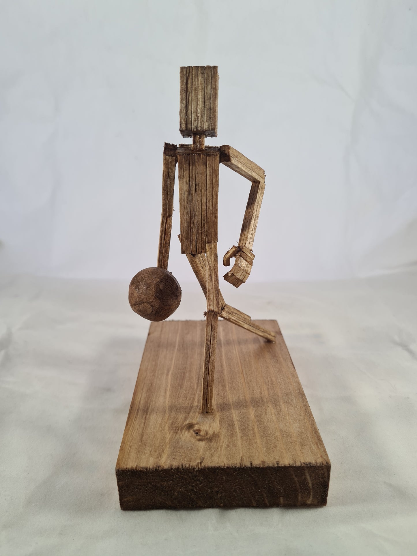 Bowler - Handcrafted Wooden Matchstick Figures - Gifts, Ornaments and Decor By Tiggidy Designs