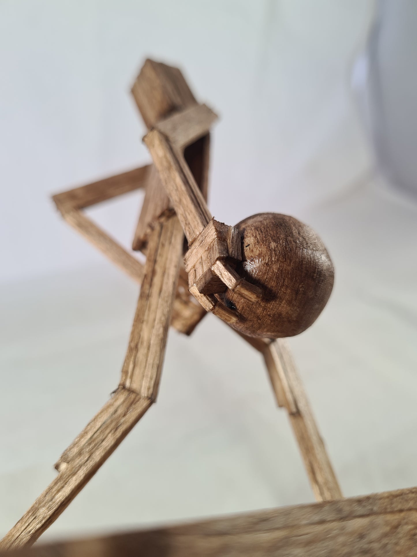 Bowler - Handcrafted Wooden Matchstick Figures - Gifts, Ornaments and Decor By Tiggidy Designs