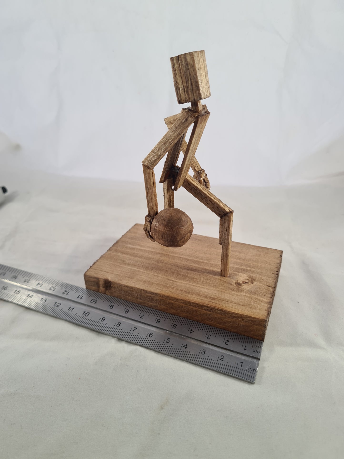 Bowler - Handcrafted Wooden Matchstick Figures - Gifts, Ornaments and Decor By Tiggidy Designs