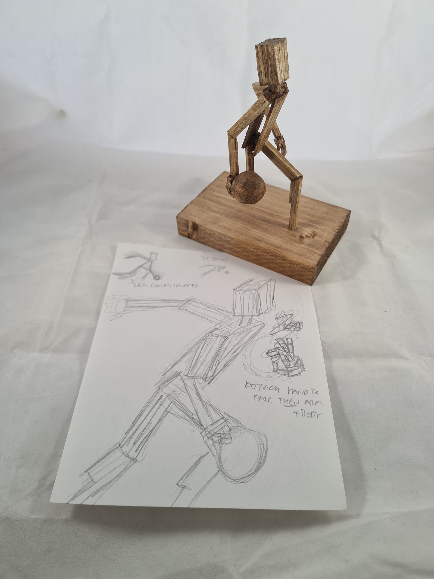 Bowler - Handcrafted Wooden Matchstick Figures - Gifts, Ornaments and Decor By Tiggidy Designs