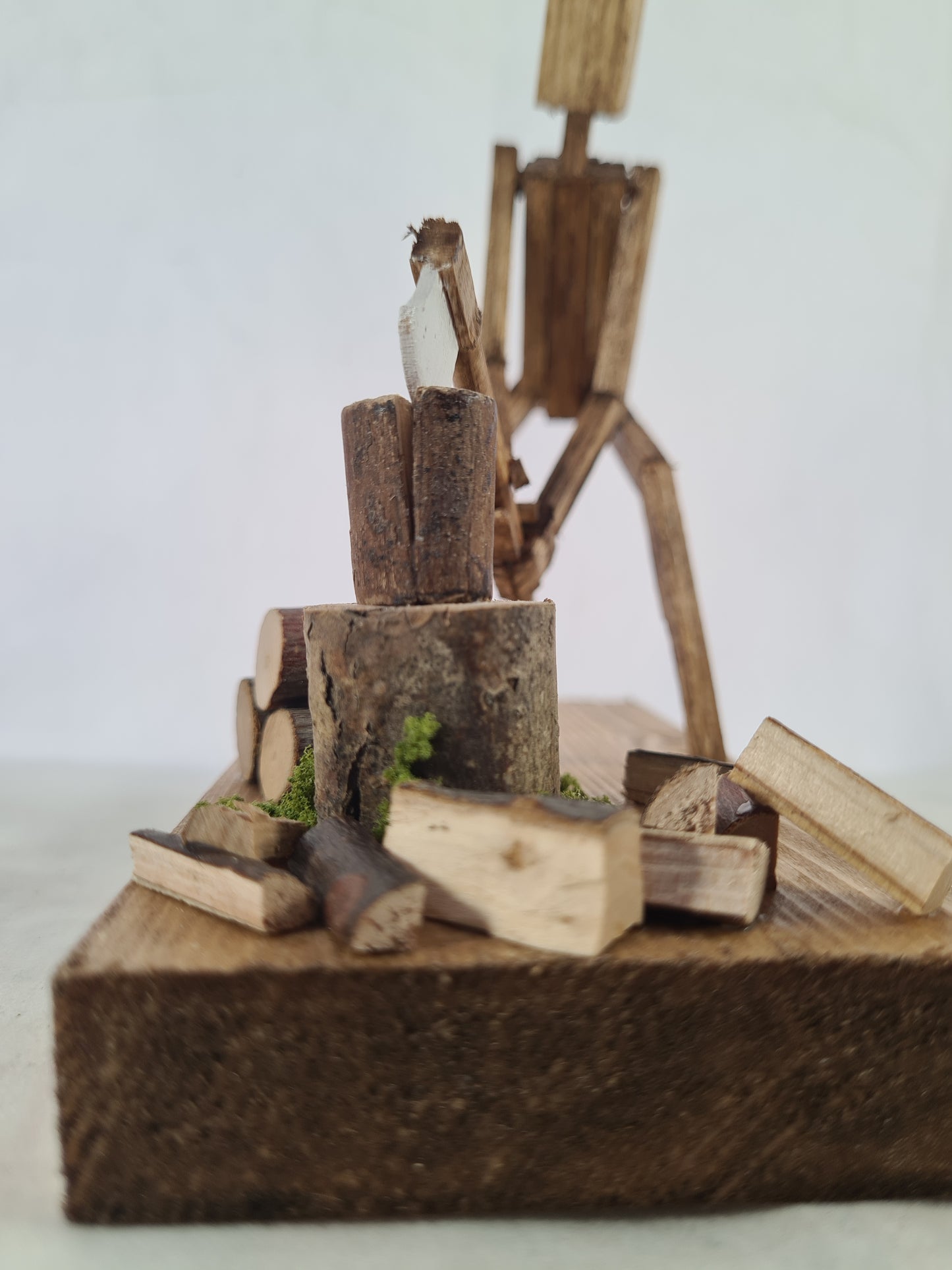Lumberjack - Handcrafted Wooden Matchstick Figures - Gifts, Ornaments and Decor By Tiggidy Designs