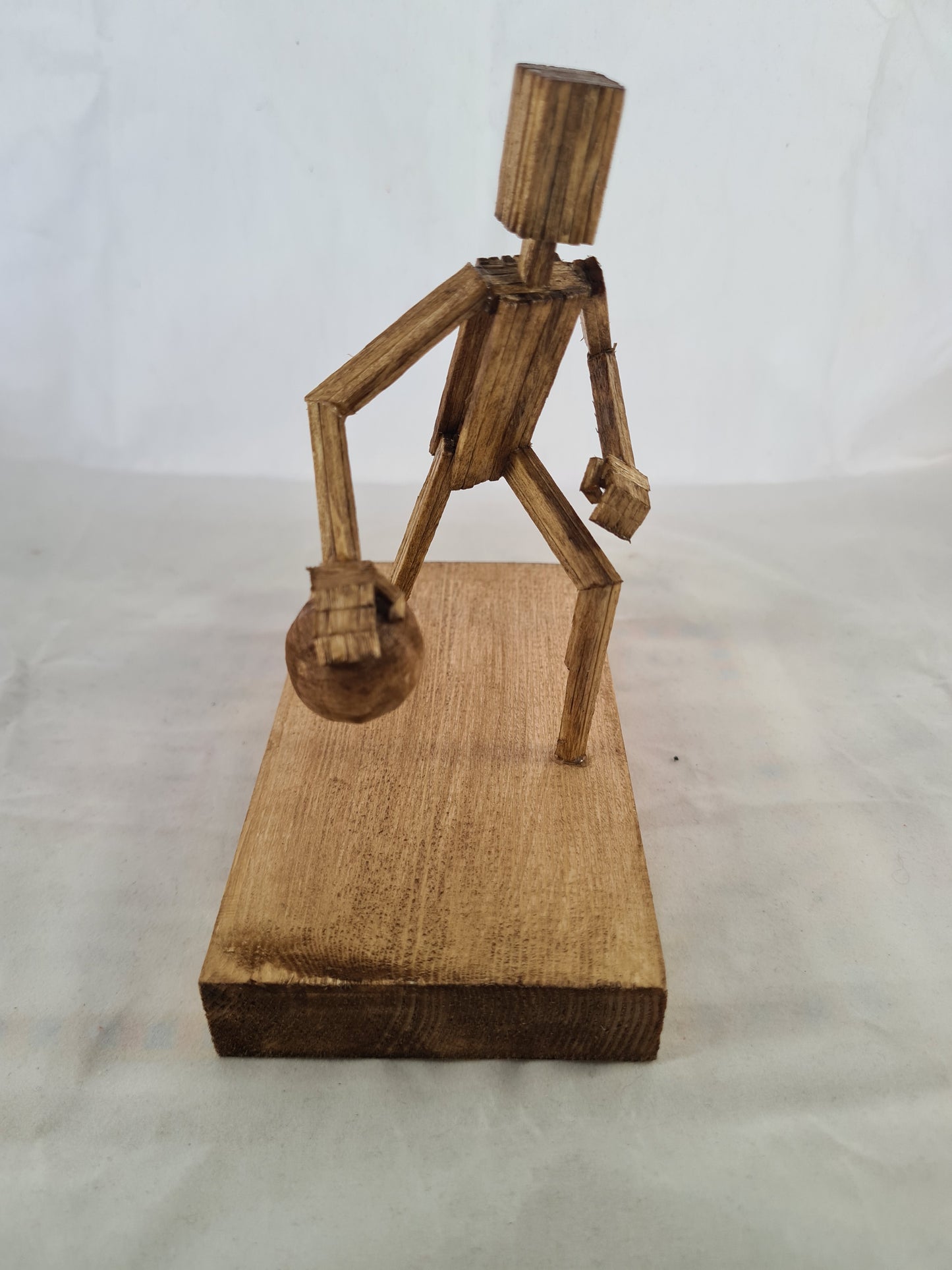 Basketballer - Handcrafted Wooden Matchstick Figures - Gifts, Ornaments and Decor By Tiggidy Designs