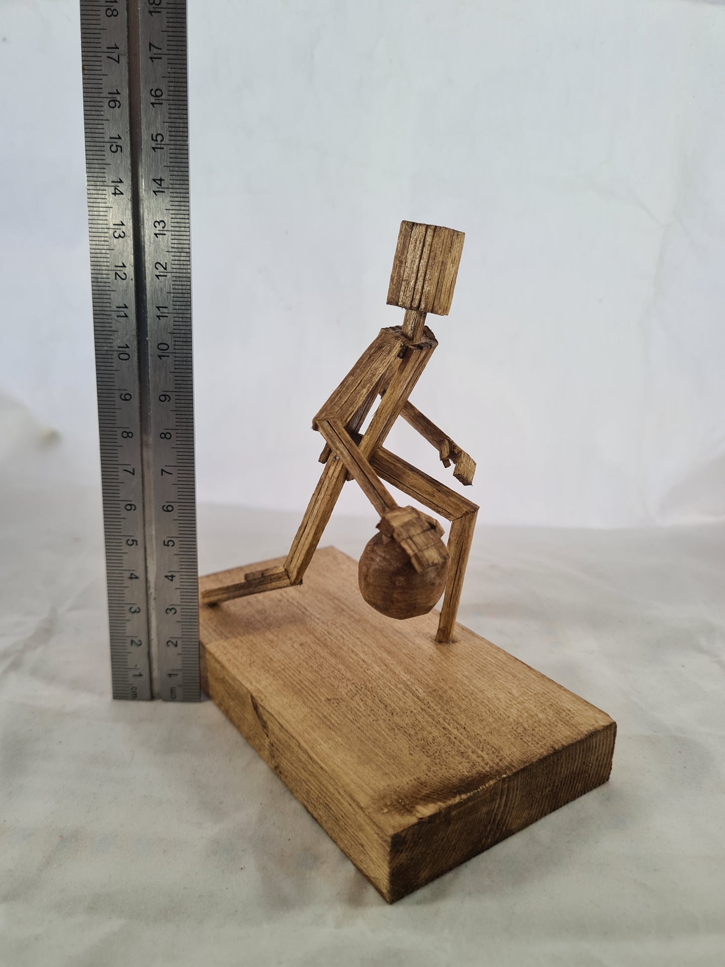Basketballer - Handcrafted Wooden Matchstick Figures - Gifts, Ornaments and Decor By Tiggidy Designs