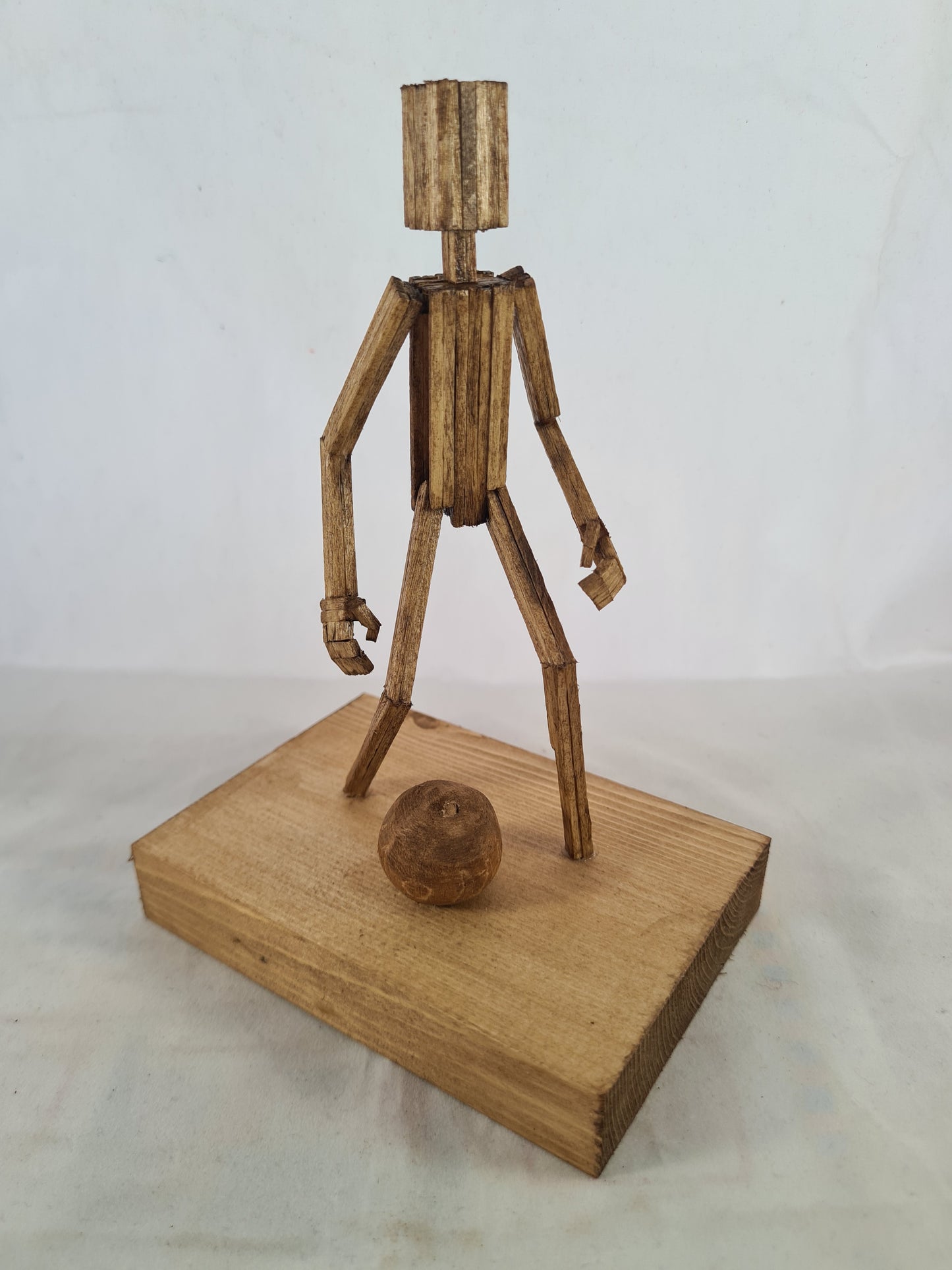 Footballer - Handcrafted Wooden Matchstick Figures - Gifts, Ornaments and Decor By Tiggidy Designs