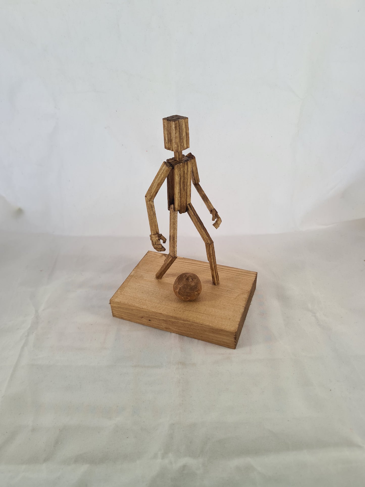 Footballer - Handcrafted Wooden Matchstick Figures - Gifts, Ornaments and Decor By Tiggidy Designs