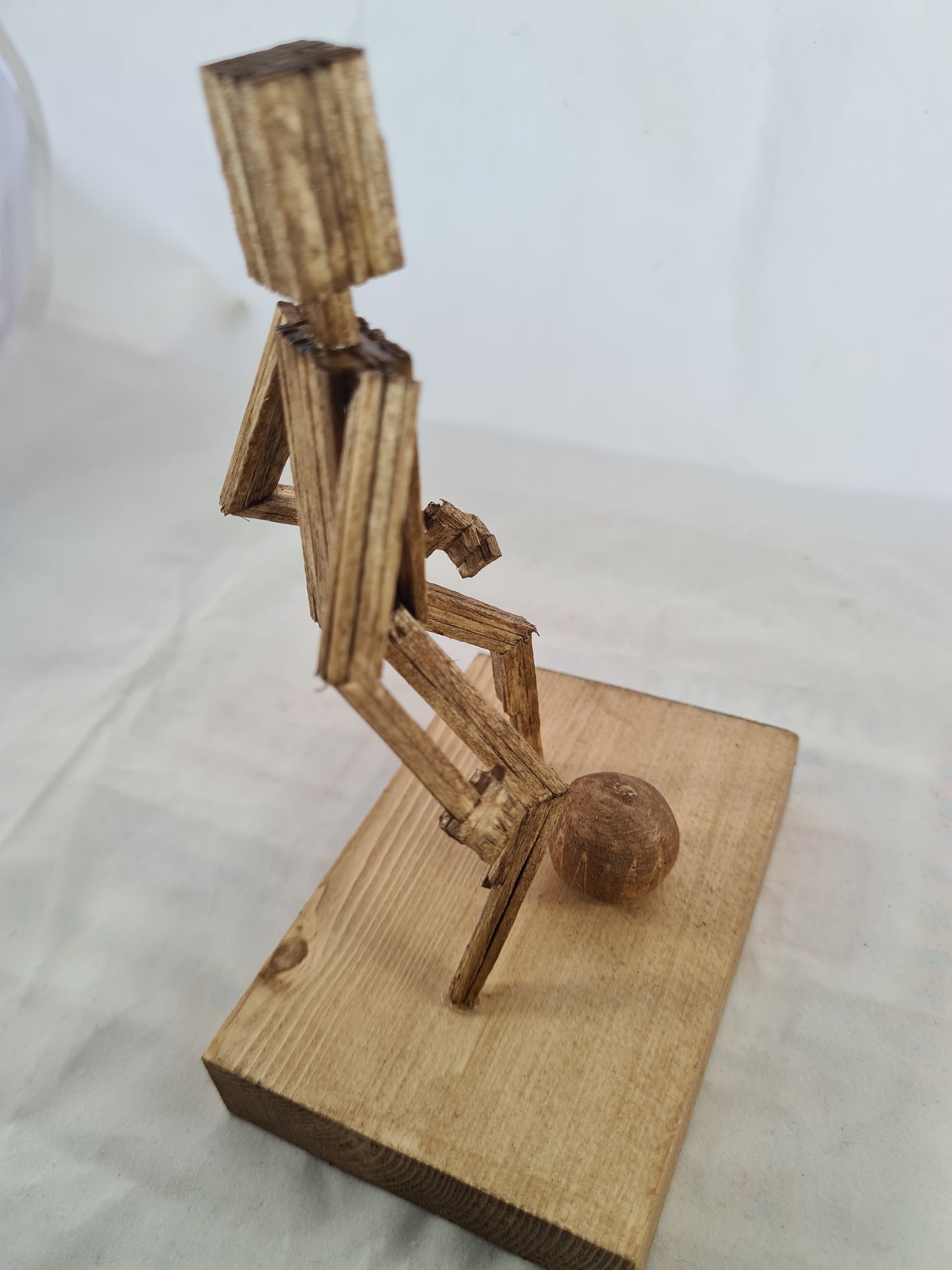 Footballer - Handcrafted Wooden Matchstick Figures - Gifts, Ornaments and Decor By Tiggidy Designs