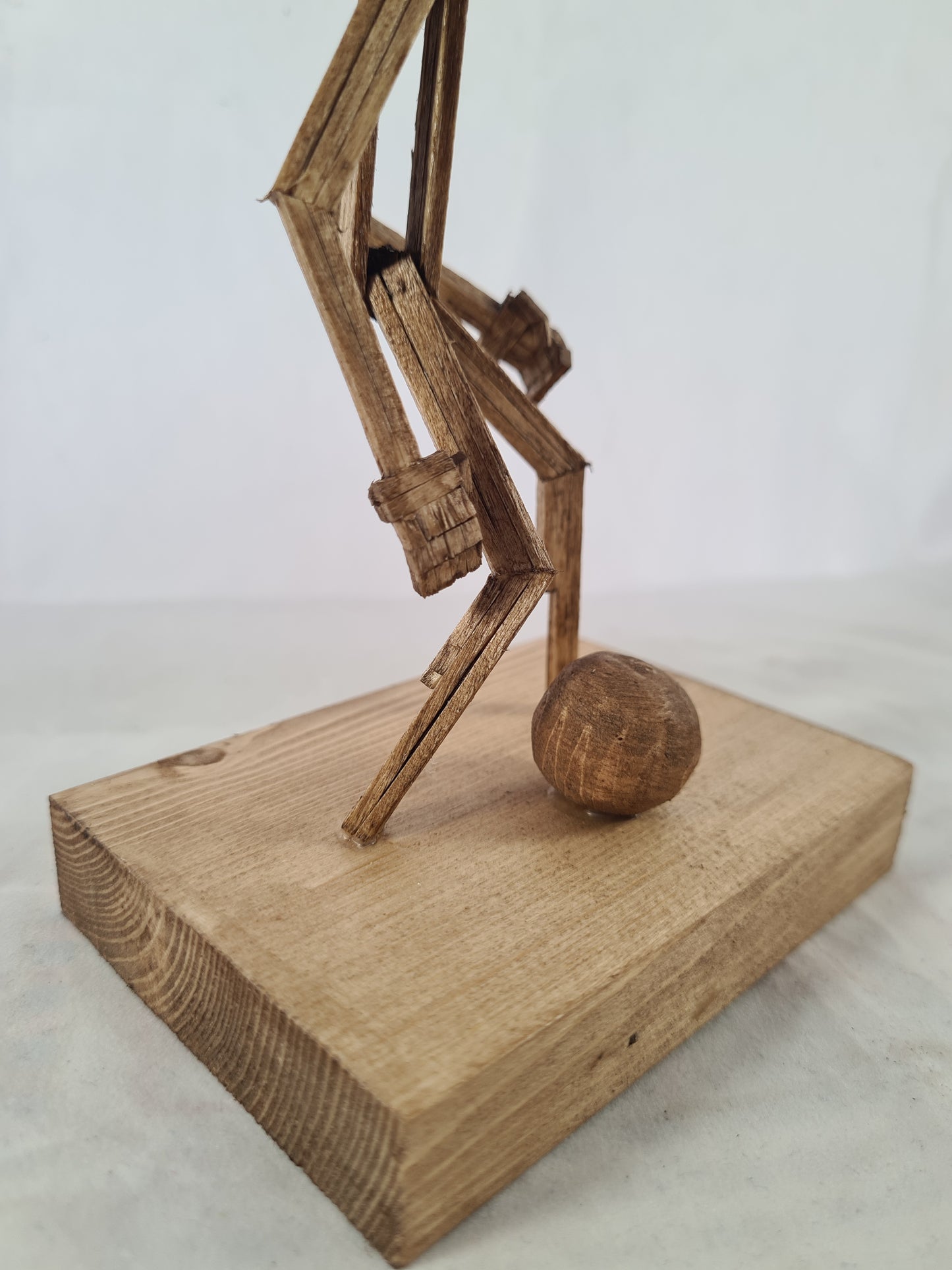 Footballer - Handcrafted Wooden Matchstick Figures - Gifts, Ornaments and Decor By Tiggidy Designs