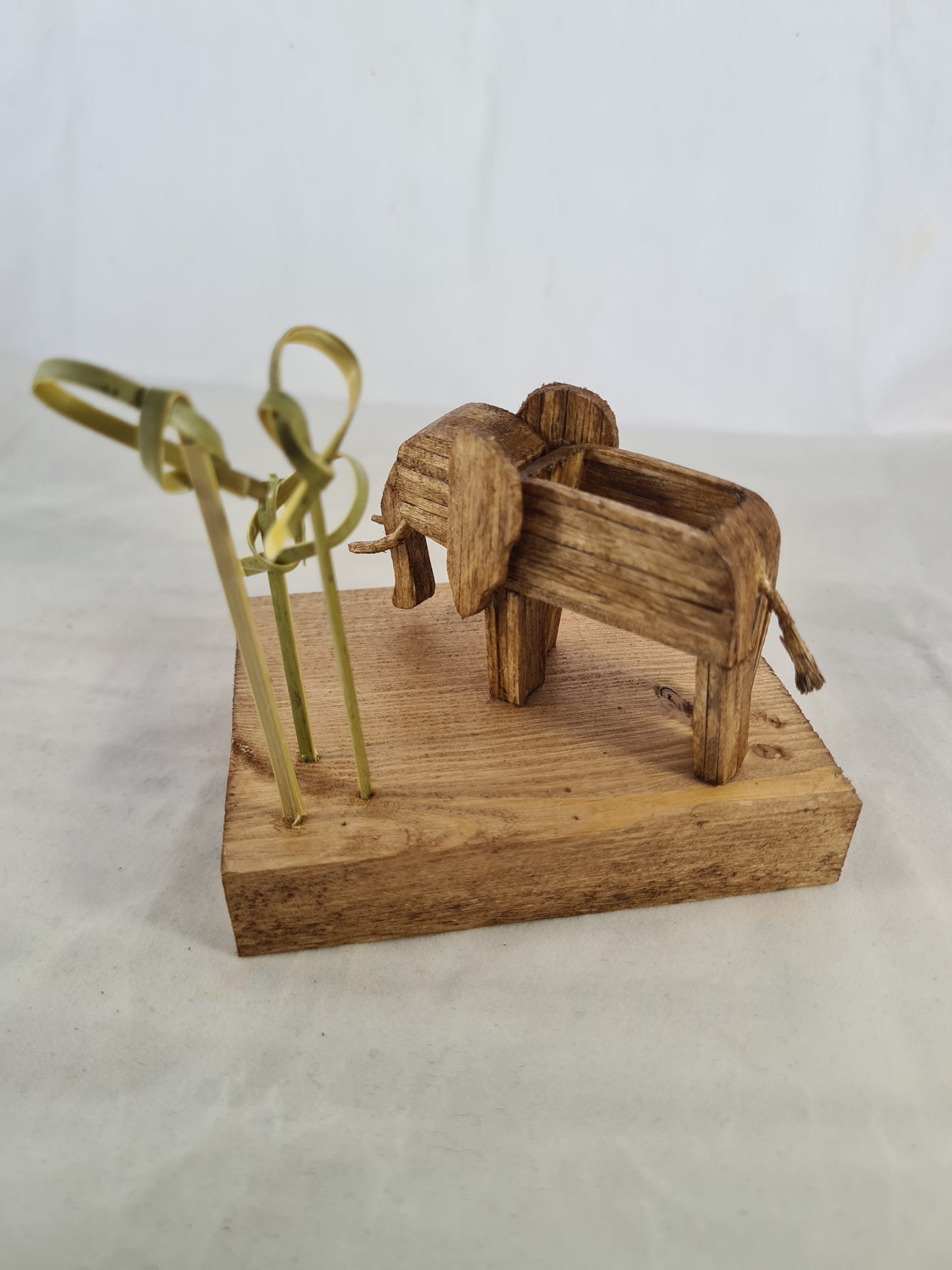 Trunktastic Elephant - Handcrafted Wooden Matchstick Figures - Gifts, Ornaments and Decor By Tiggidy Designs