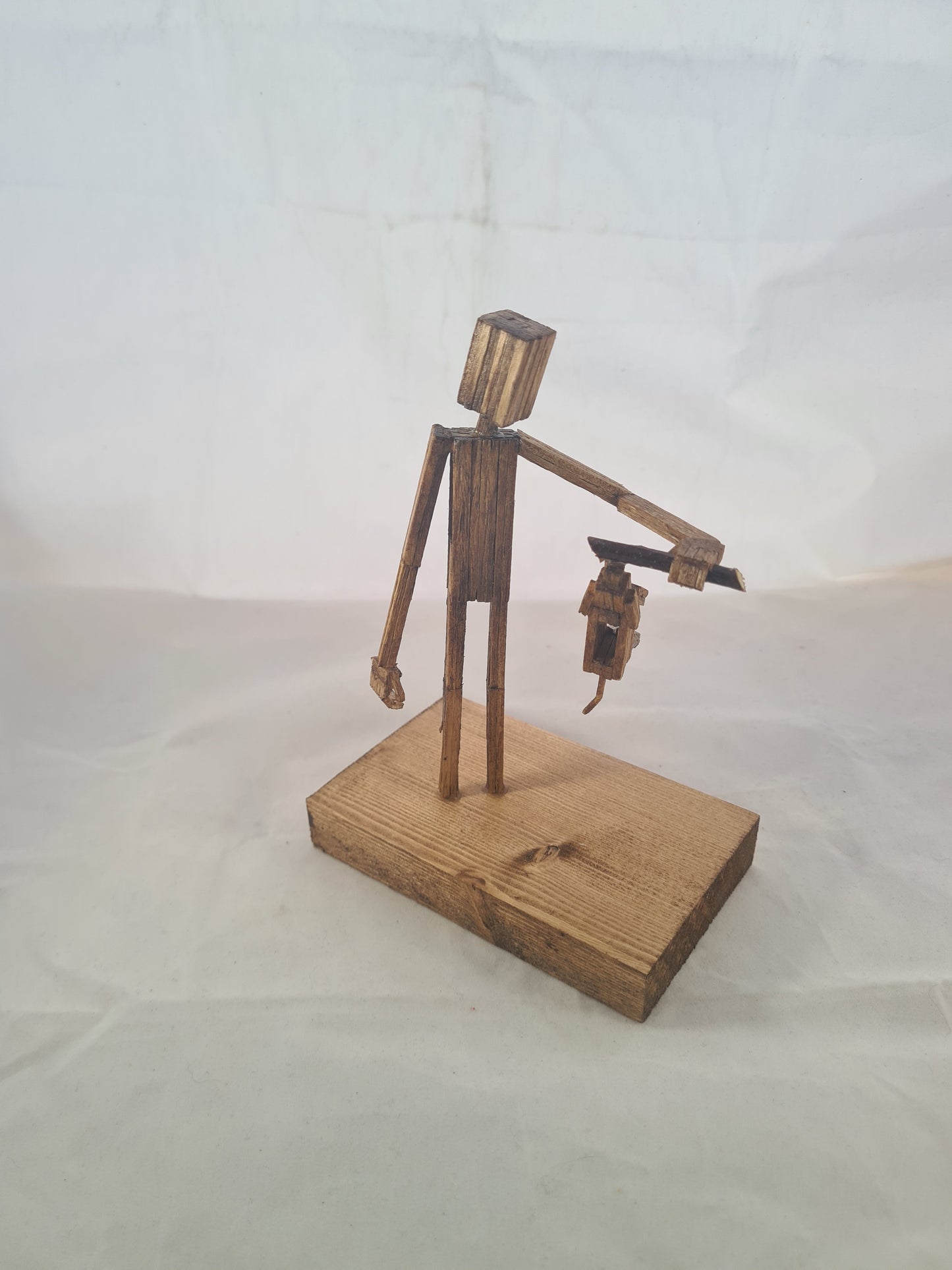 Dog On A Stick - Handcrafted Wooden Matchstick Figures - Gifts, Ornaments and Decor By Tiggidy Designs