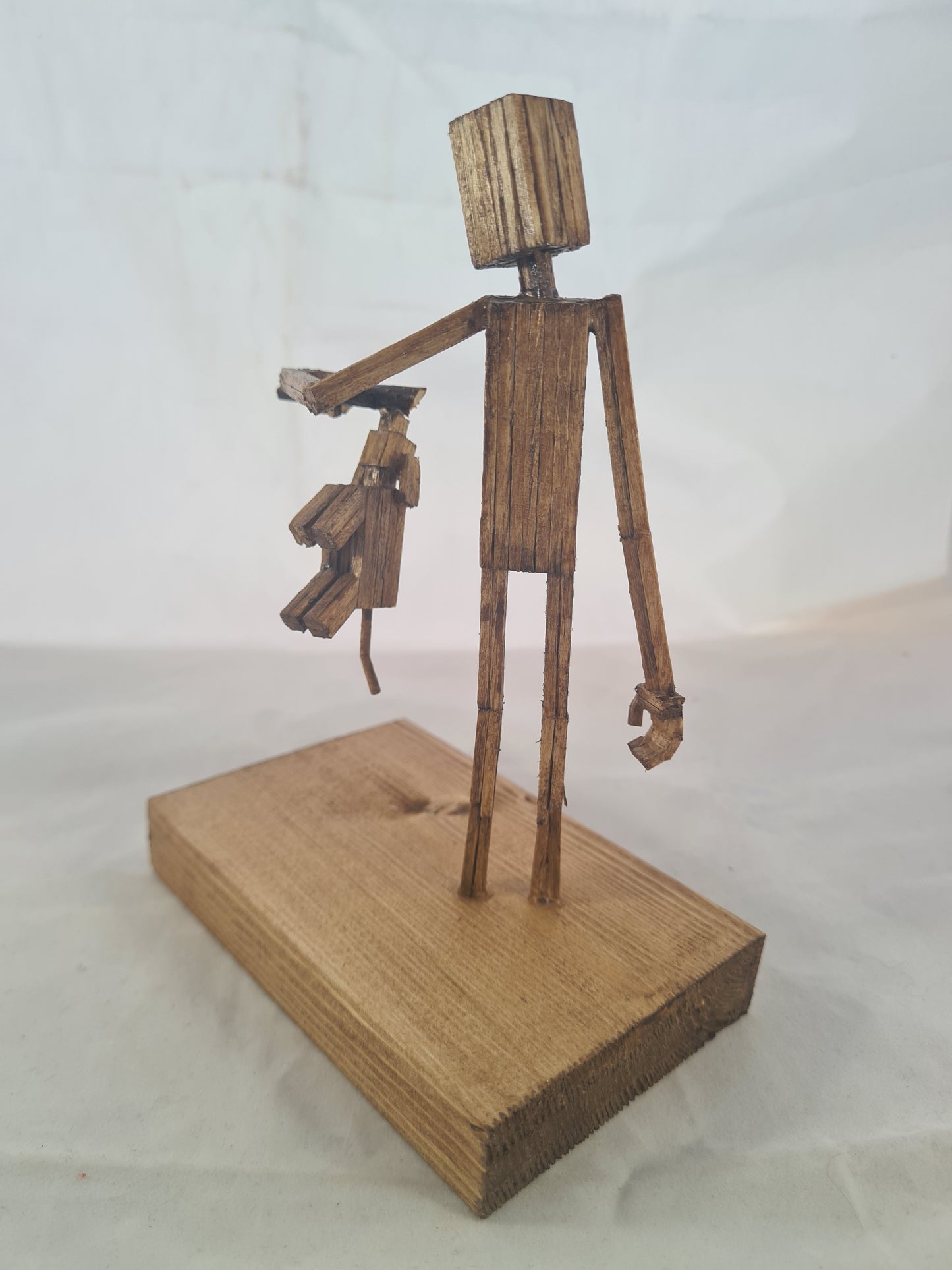 Dog On A Stick - Handcrafted Wooden Matchstick Figures - Gifts, Ornaments and Decor By Tiggidy Designs