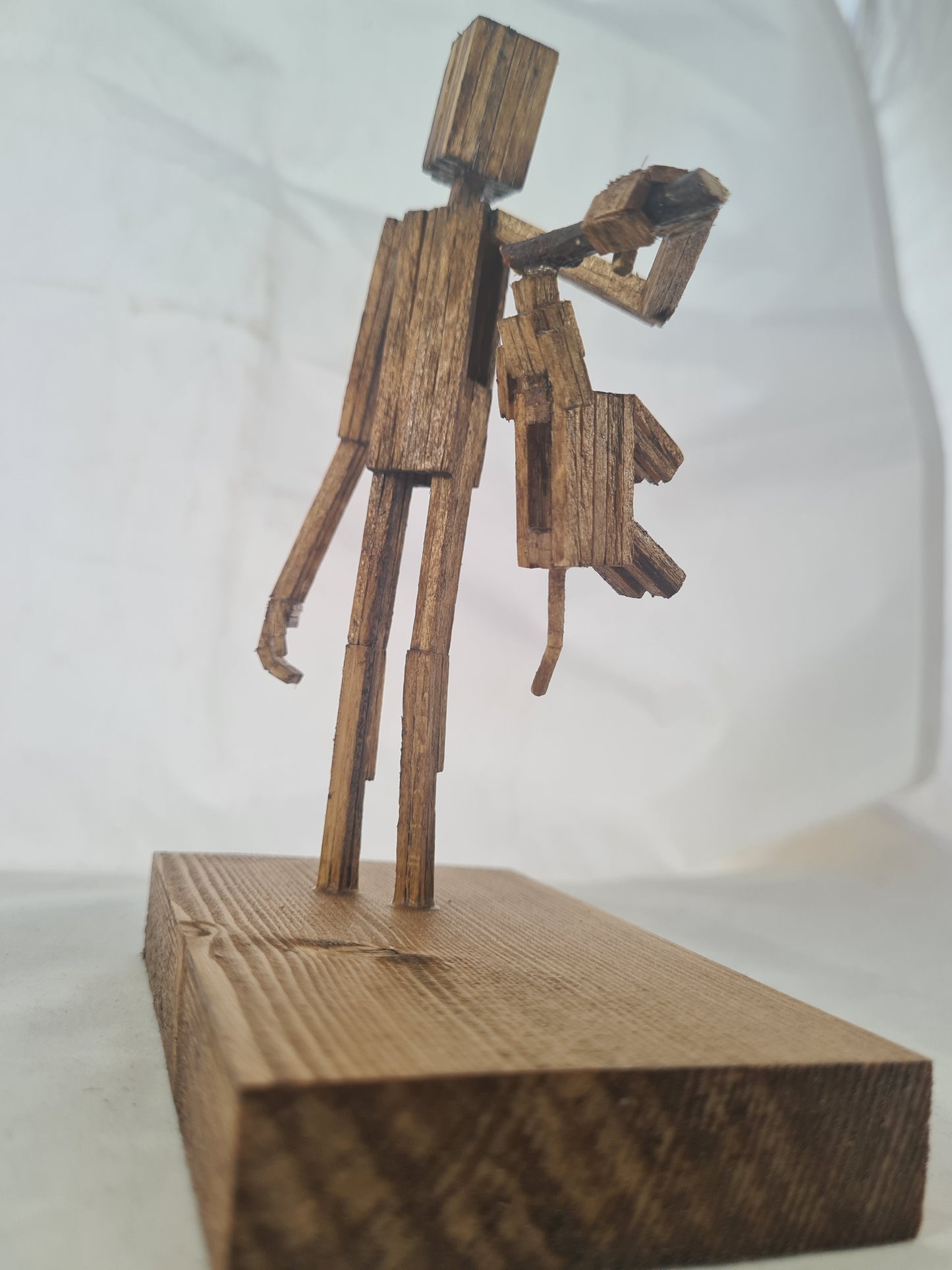 Dog On A Stick - Handcrafted Wooden Matchstick Figures - Gifts, Ornaments and Decor By Tiggidy Designs