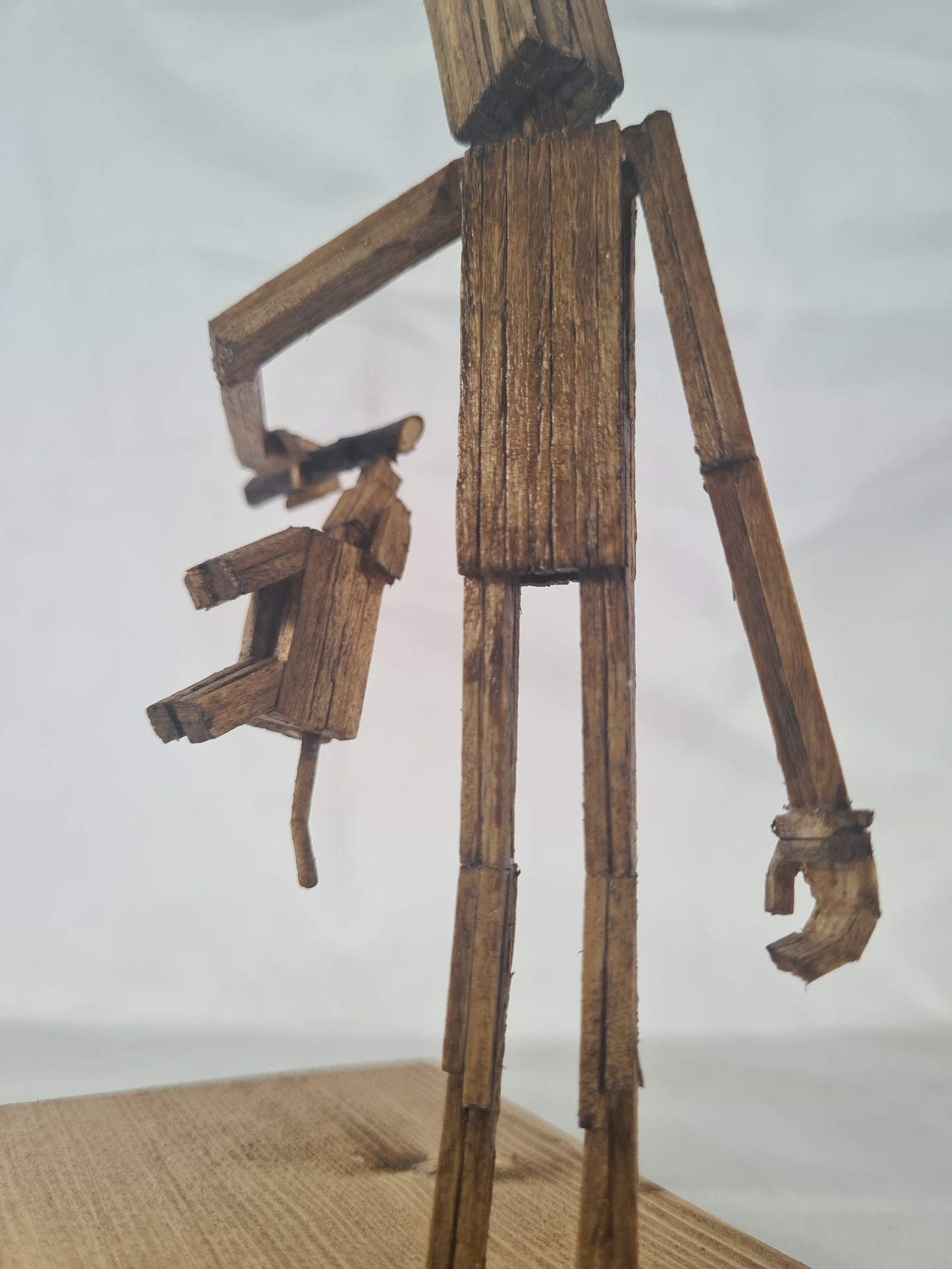 Dog On A Stick - Handcrafted Wooden Matchstick Figures - Gifts, Ornaments and Decor By Tiggidy Designs