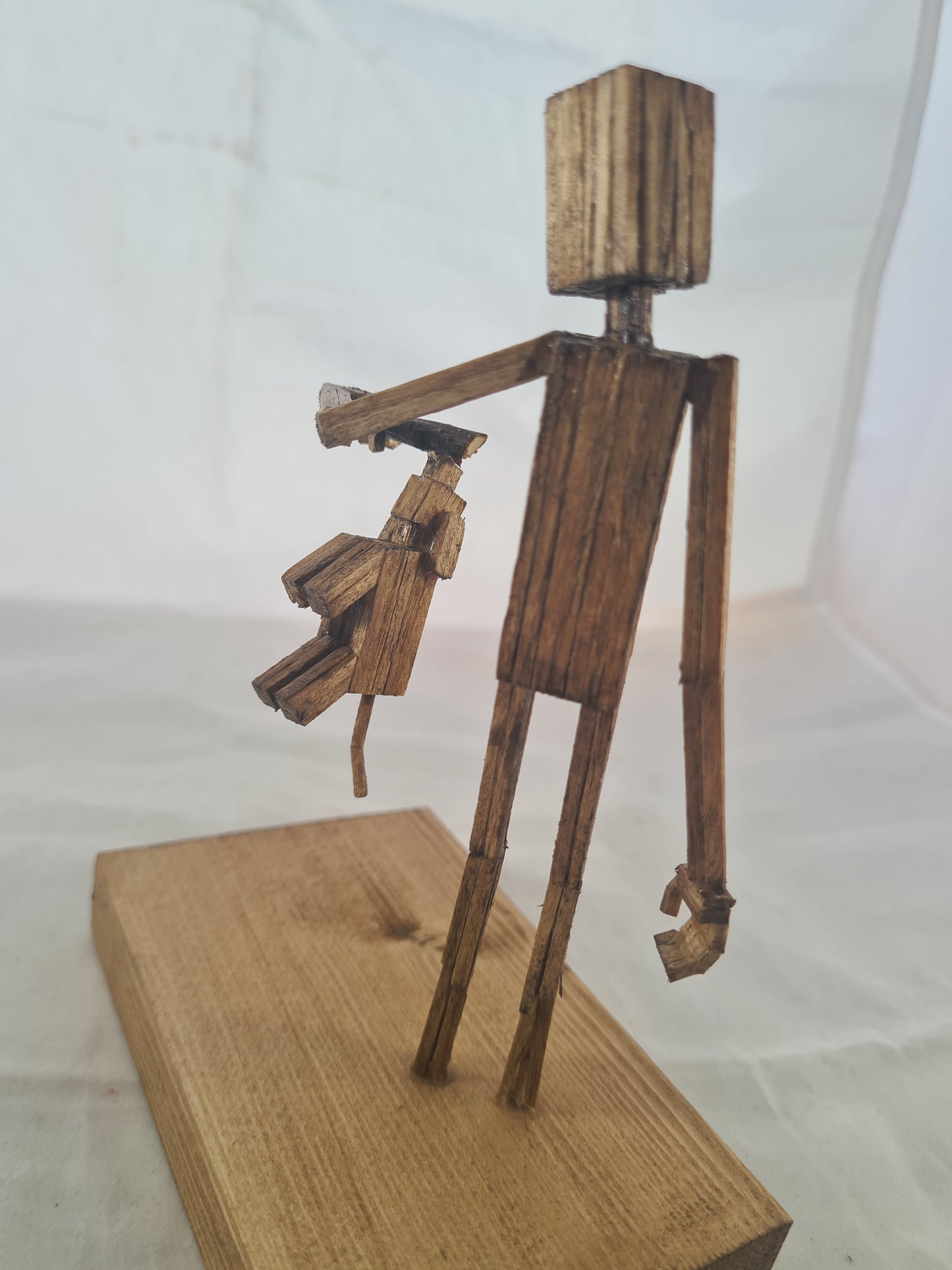 Dog On A Stick - Handcrafted Wooden Matchstick Figures - Gifts, Ornaments and Decor By Tiggidy Designs