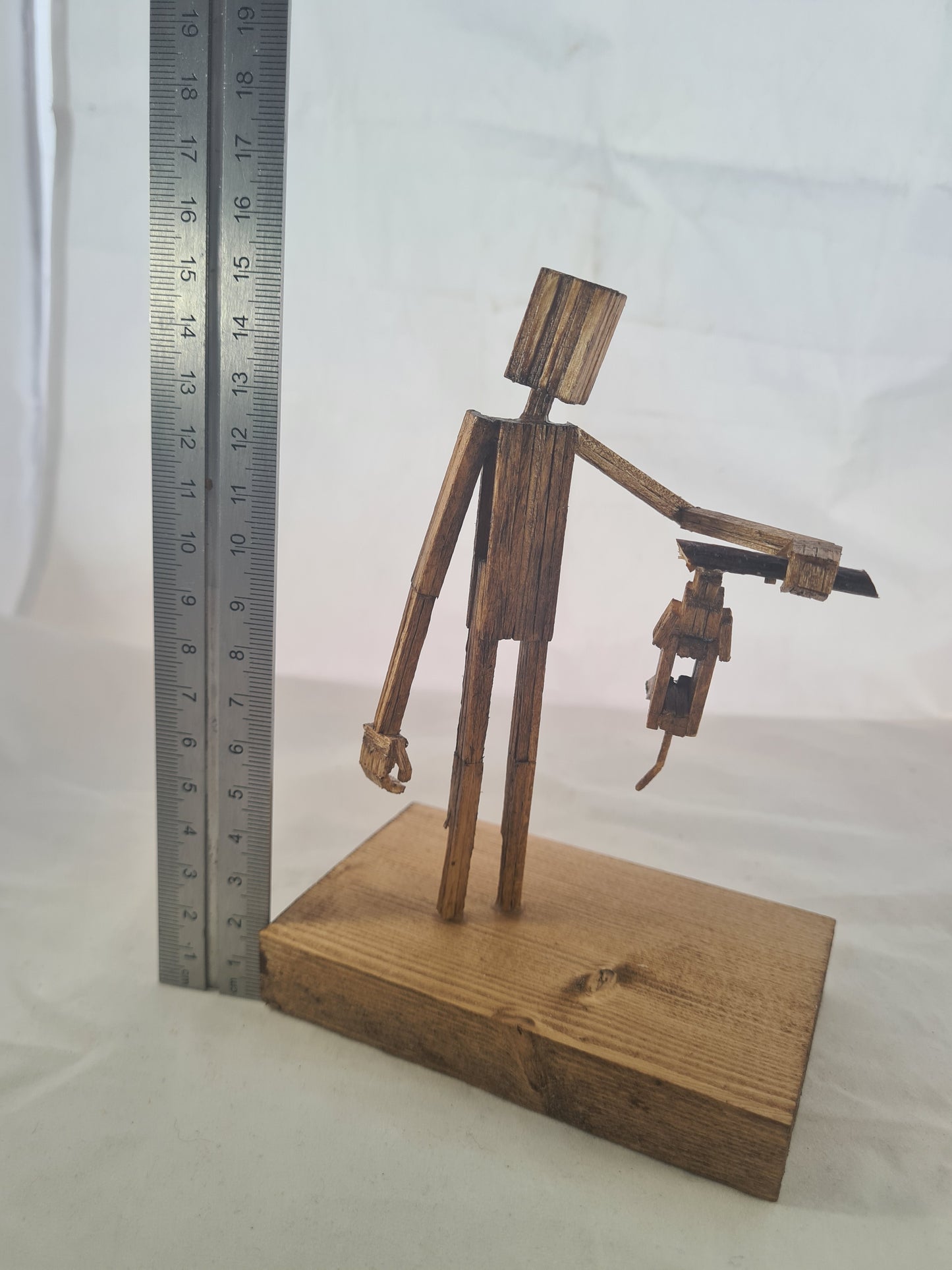 Dog On A Stick - Handcrafted Wooden Matchstick Figures - Gifts, Ornaments and Decor By Tiggidy Designs