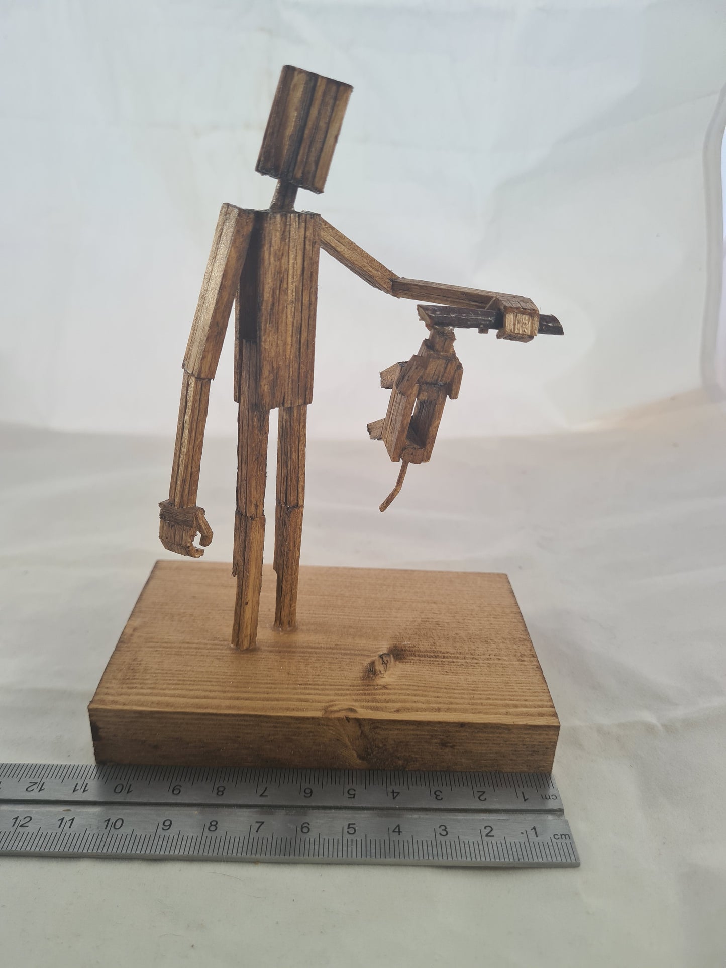 Dog On A Stick - Handcrafted Wooden Matchstick Figures - Gifts, Ornaments and Decor By Tiggidy Designs