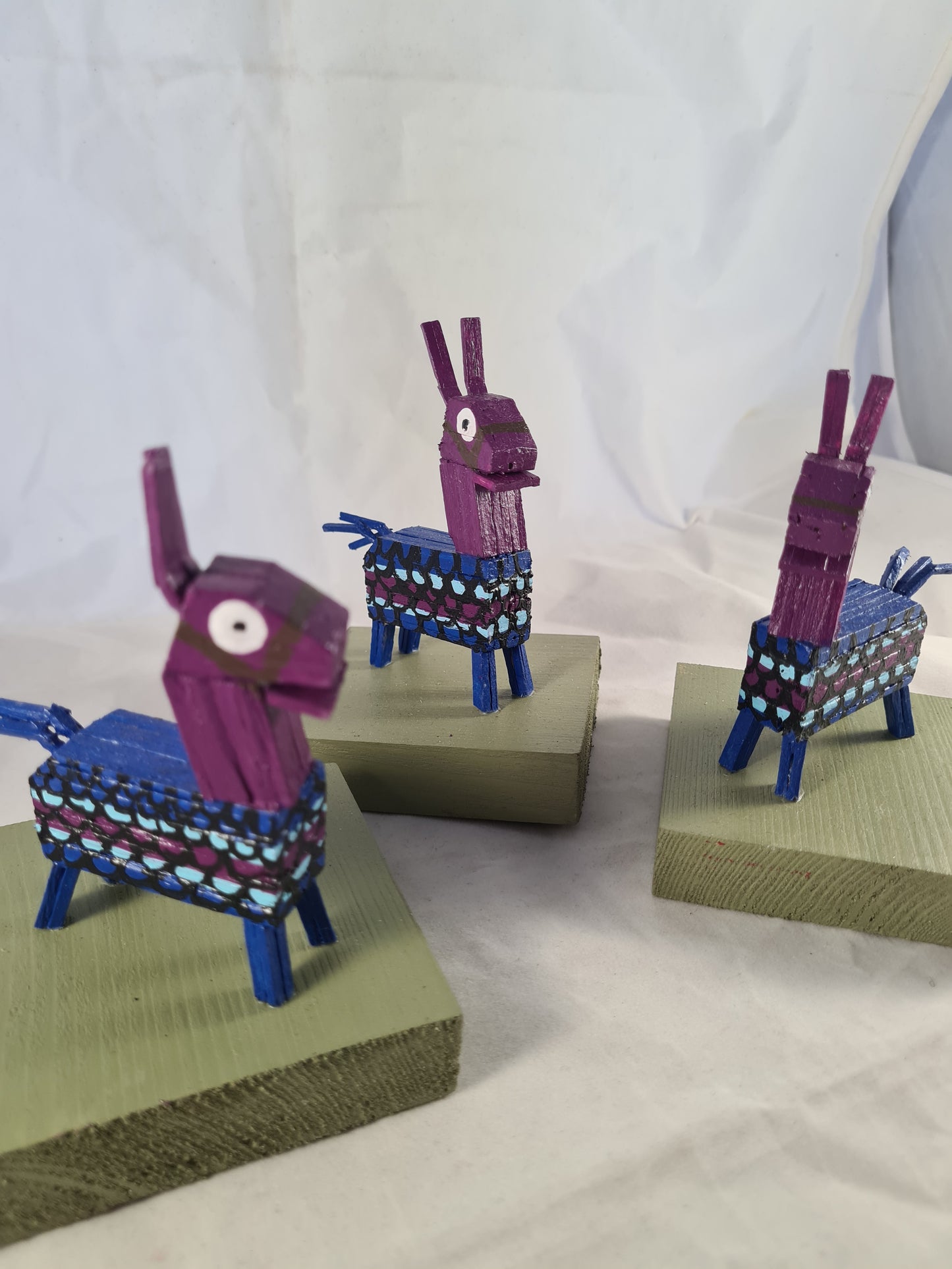 Loot Llama - Handcrafted Wooden Matchstick Figures - Gifts, Ornaments and Decor By Tiggidy Designs