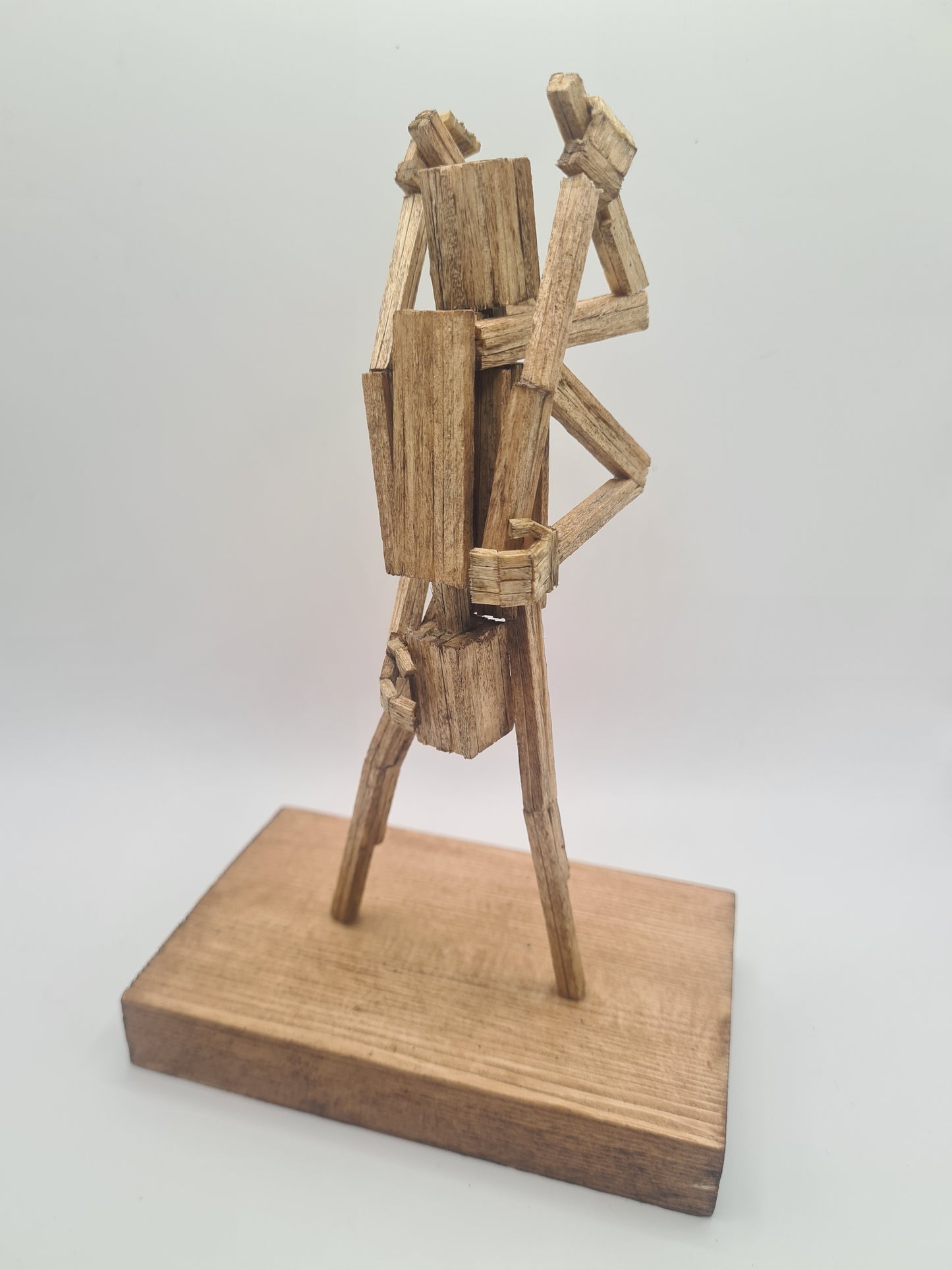 Standing 69 - Handcrafted Wooden Matchstick Figures - Gifts, Ornaments and Decor By Tiggidy Designs