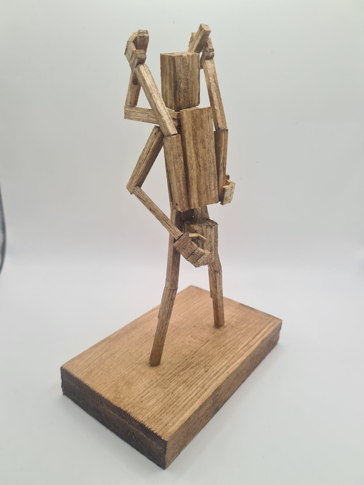 Standing 69 - Handcrafted Wooden Matchstick Figures - Gifts, Ornaments and Decor By Tiggidy Designs