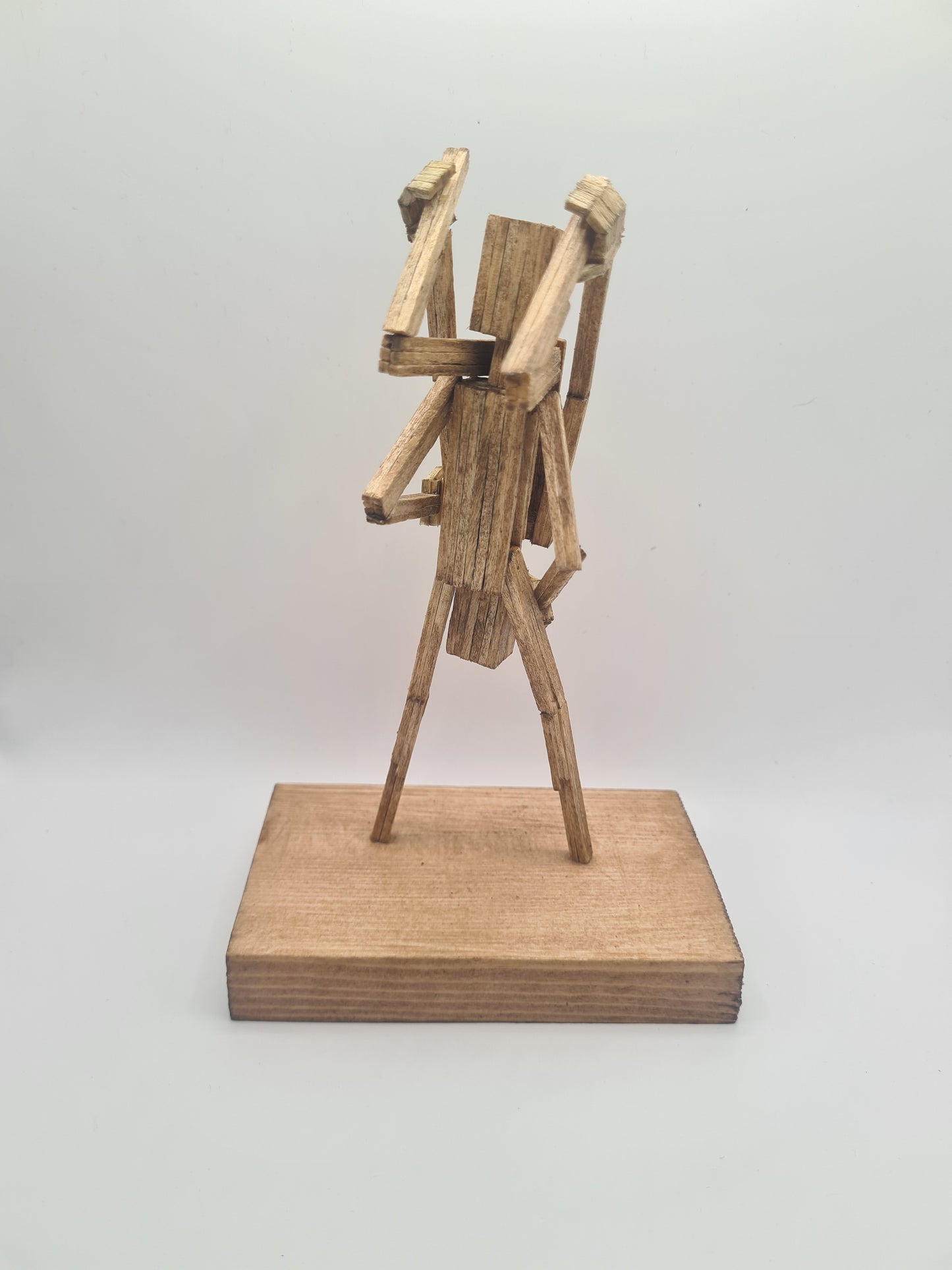 Standing 69 - Handcrafted Wooden Matchstick Figures - Gifts, Ornaments and Decor By Tiggidy Designs