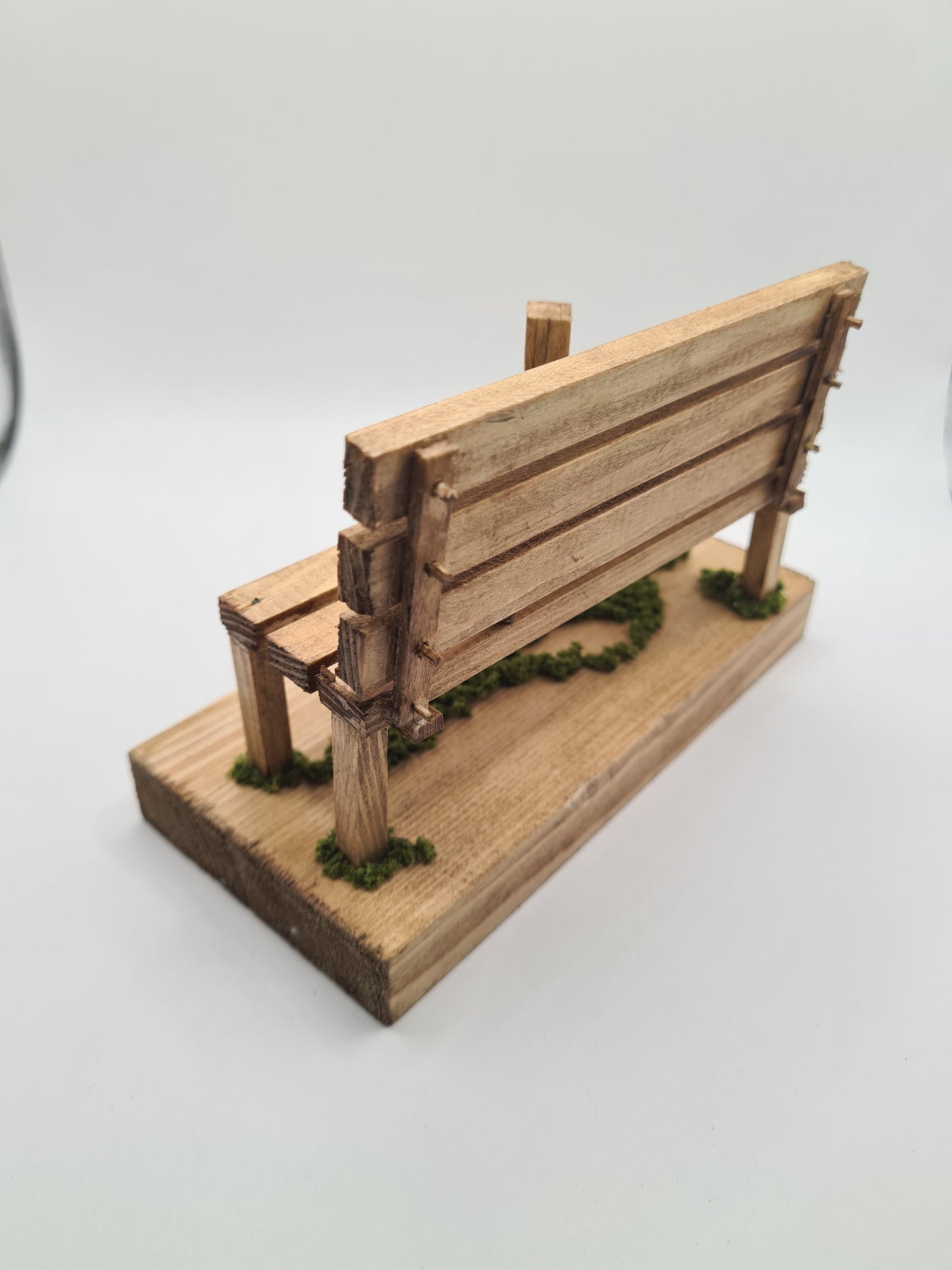 Doggo And Kid Sitting On The Bench - Handcrafted Wooden Matchstick Figures - Gifts, Ornaments and Decor By Tiggidy Designs