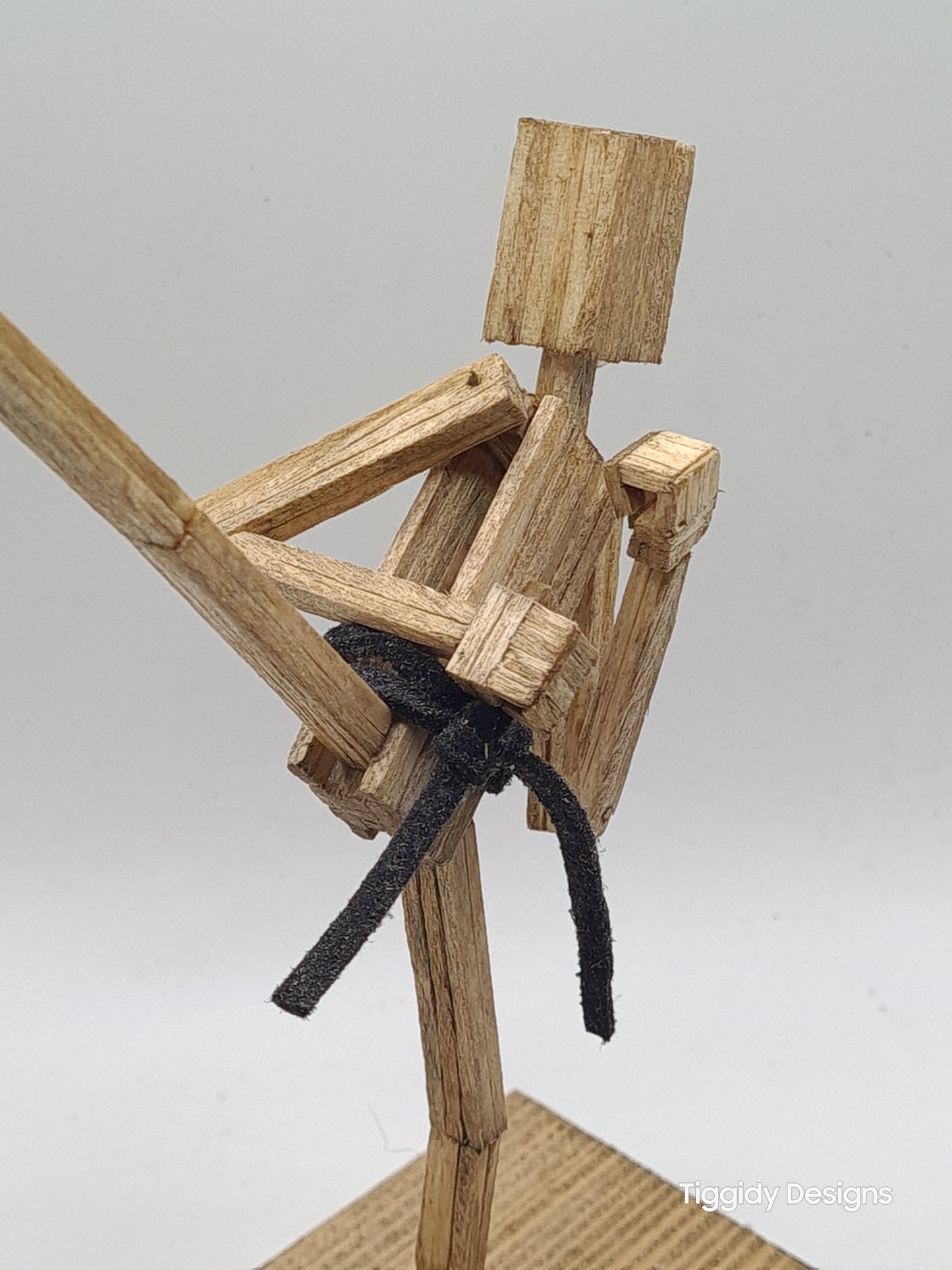 High Kick - Handcrafted Wooden Matchstick Figures - Gifts, Ornaments and Decor By Tiggidy Designs