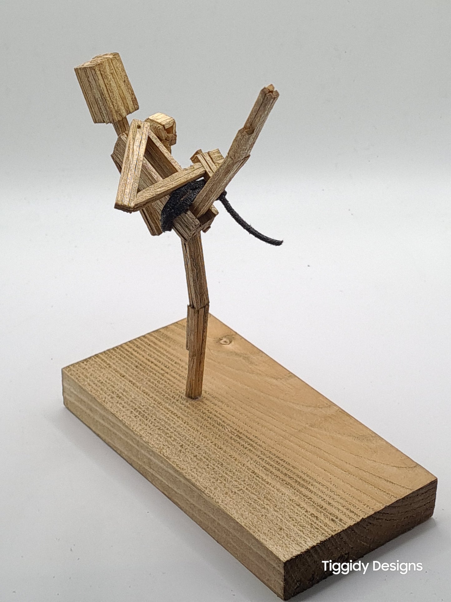 High Kick - Handcrafted Wooden Matchstick Figures - Gifts, Ornaments and Decor By Tiggidy Designs