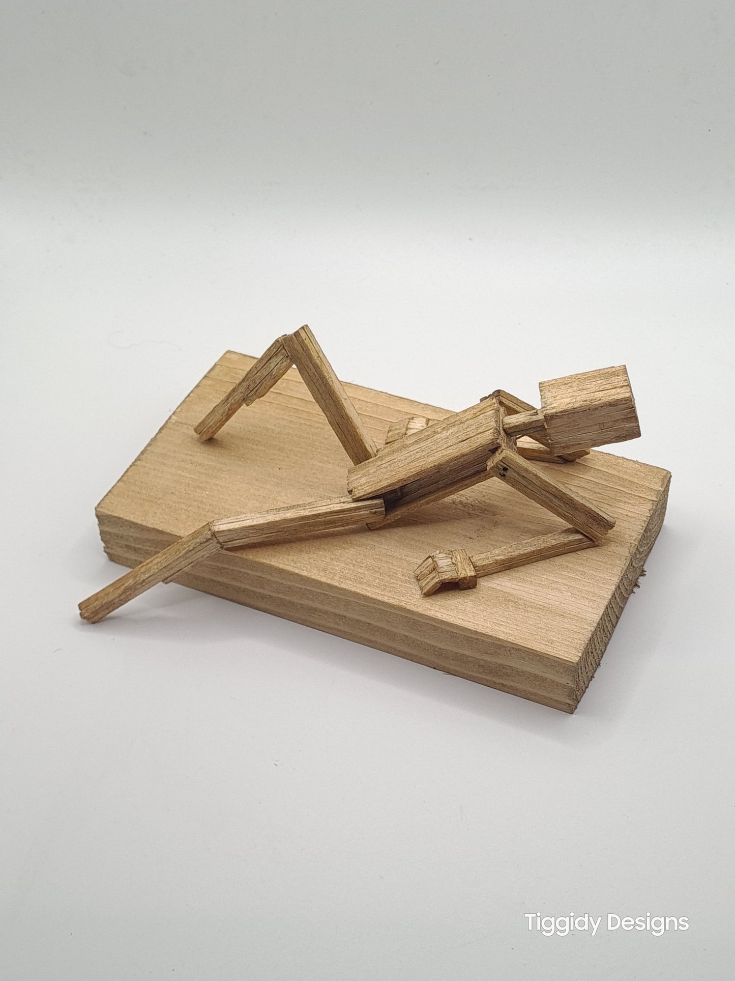 Lazy Days, Chillin' In The Sun - Handcrafted Wooden Matchstick Figures - Gifts, Ornaments and Decor By Tiggidy Designs