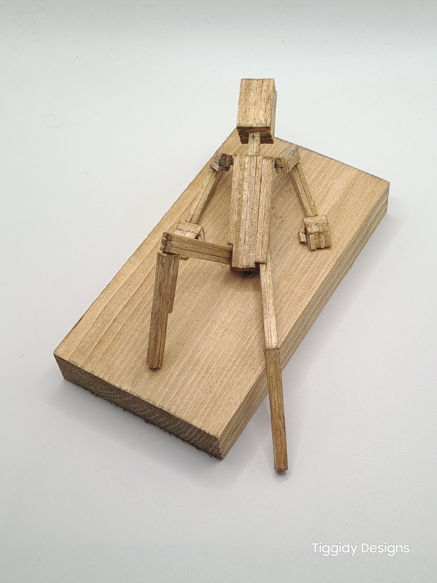 Lazy Days, Chillin' In The Sun - Handcrafted Wooden Matchstick Figures - Gifts, Ornaments and Decor By Tiggidy Designs