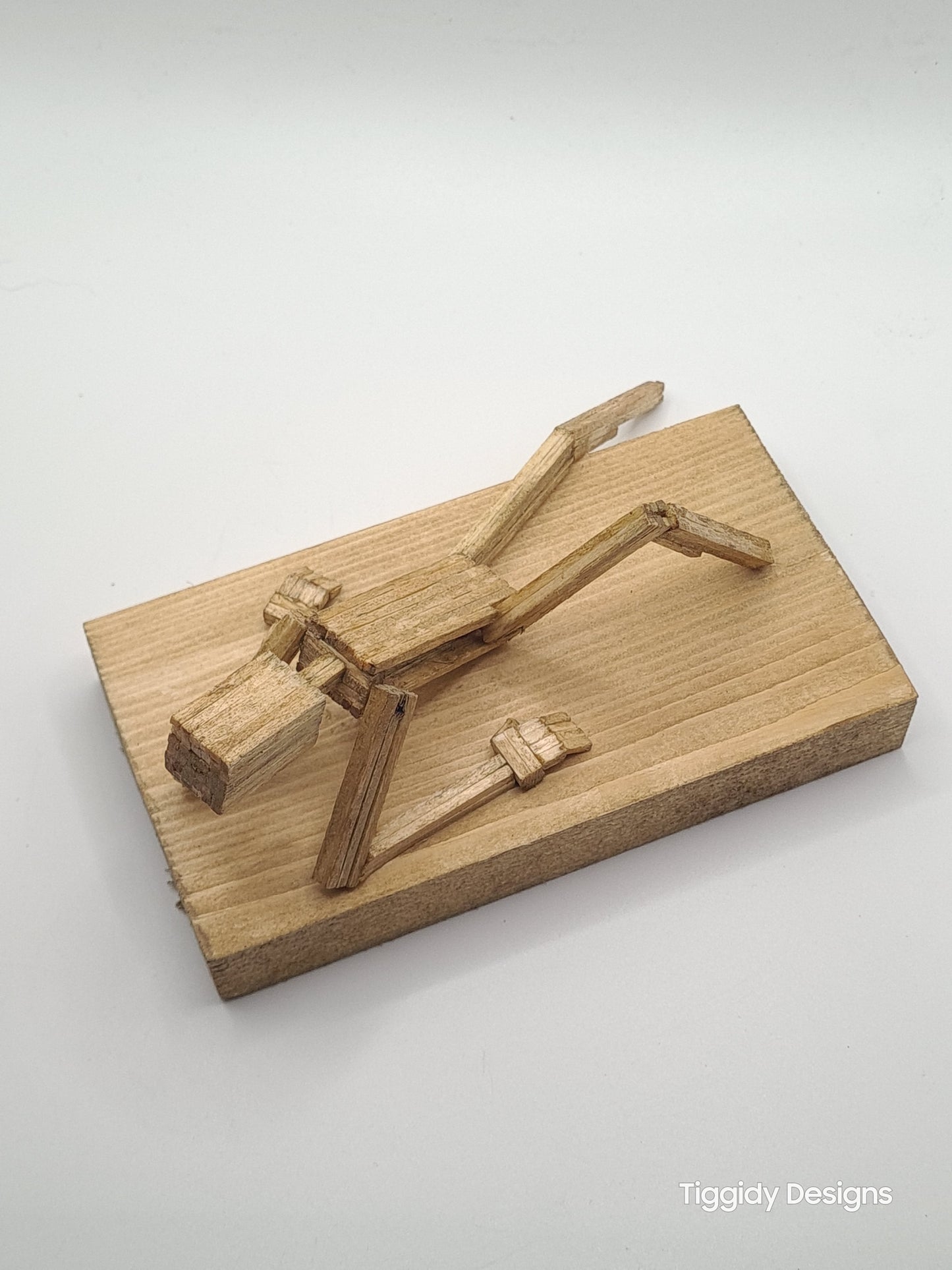 Lazy Days, Chillin' In The Sun - Handcrafted Wooden Matchstick Figures - Gifts, Ornaments and Decor By Tiggidy Designs