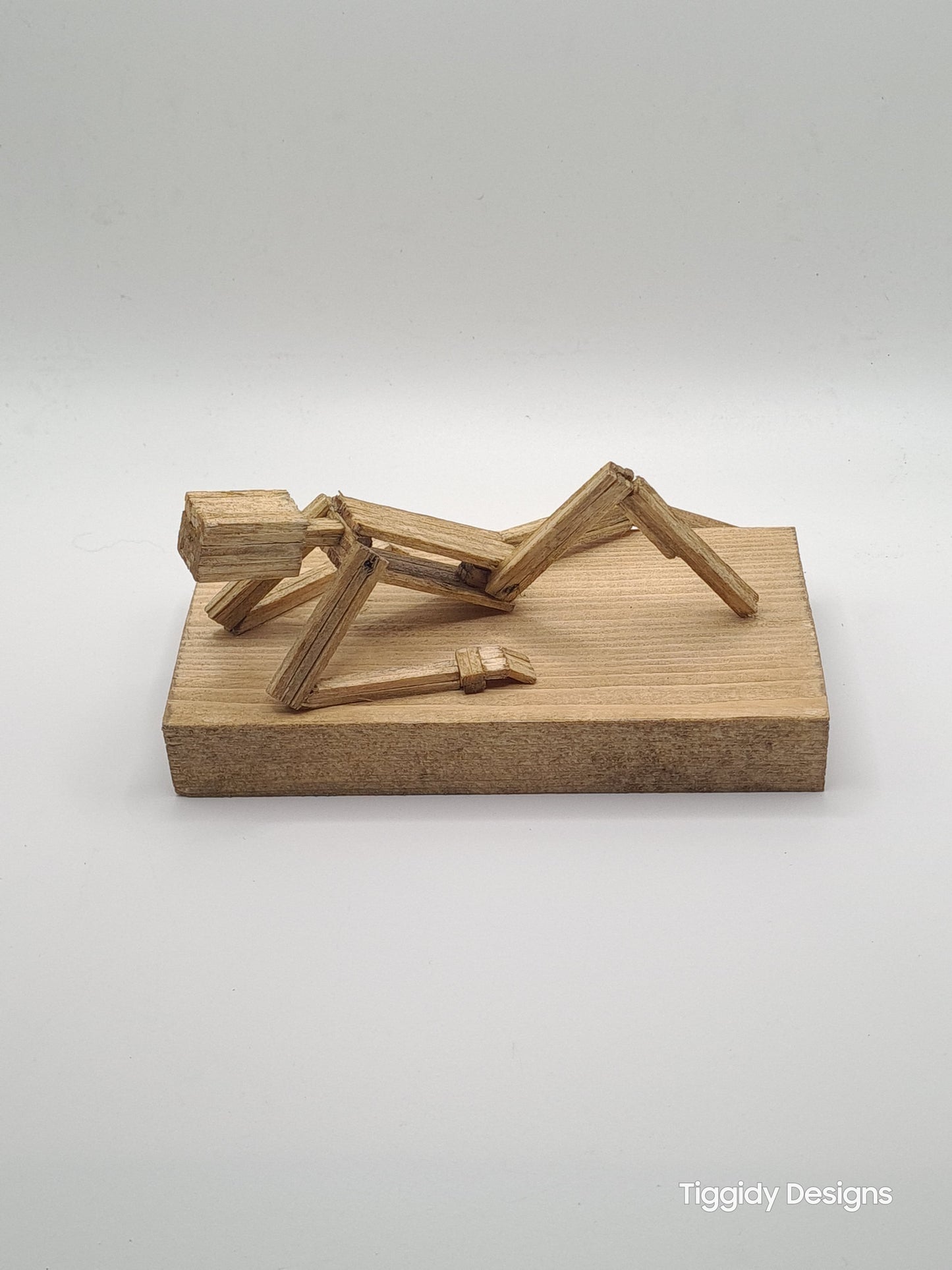 Lazy Days, Chillin' In The Sun - Handcrafted Wooden Matchstick Figures - Gifts, Ornaments and Decor By Tiggidy Designs
