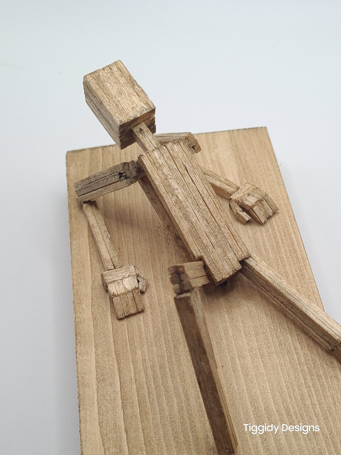 Lazy Days, Chillin' In The Sun - Handcrafted Wooden Matchstick Figures - Gifts, Ornaments and Decor By Tiggidy Designs