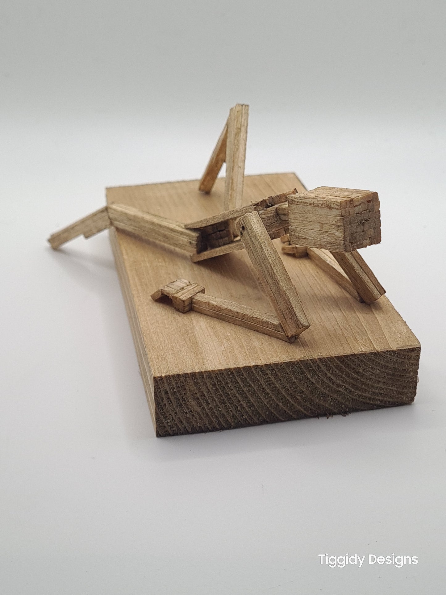 Lazy Days, Chillin' In The Sun - Handcrafted Wooden Matchstick Figures - Gifts, Ornaments and Decor By Tiggidy Designs