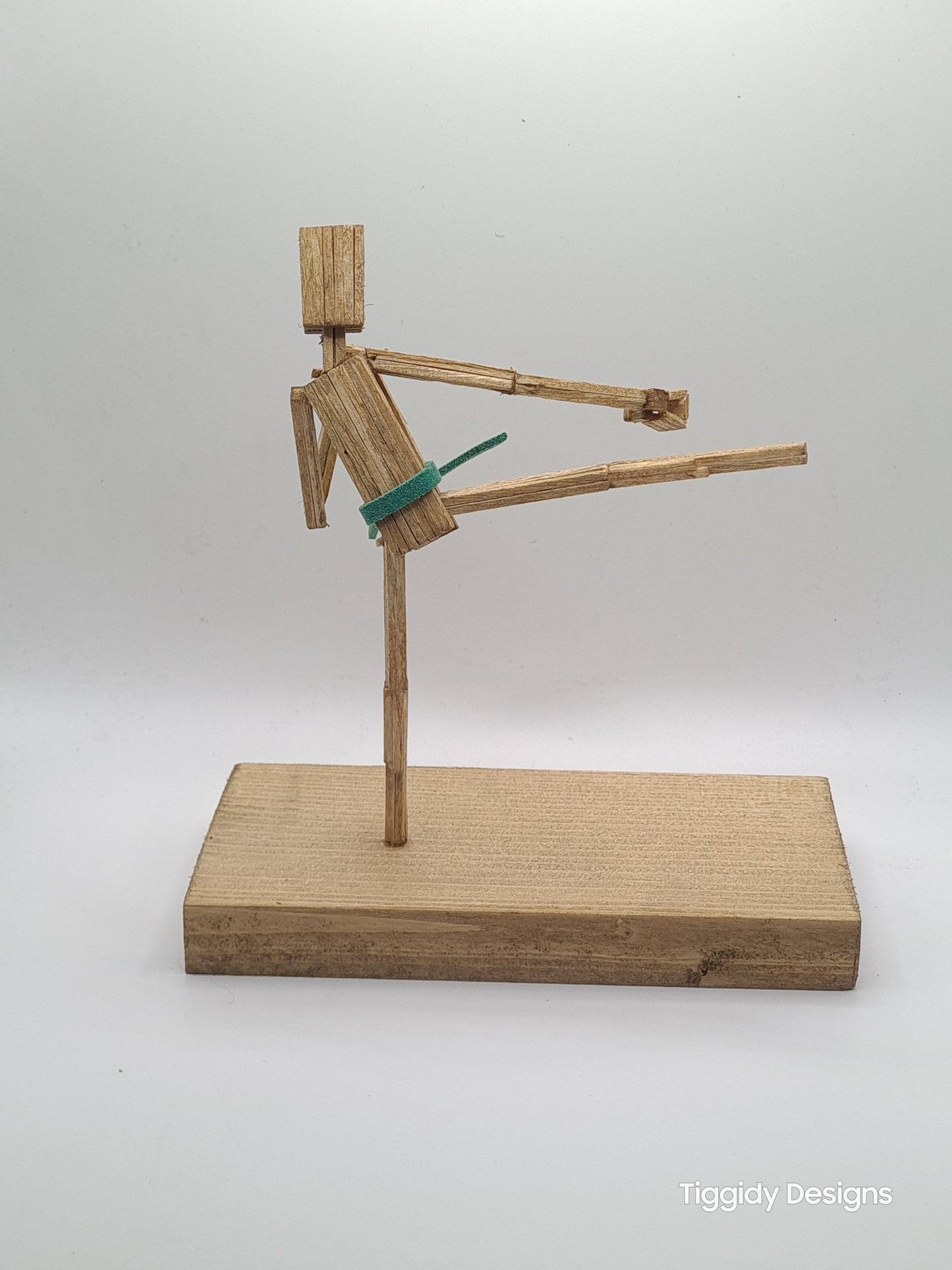 Side Kick - Handcrafted Wooden Matchstick Figures - Gifts, Ornaments and Decor By Tiggidy Designs