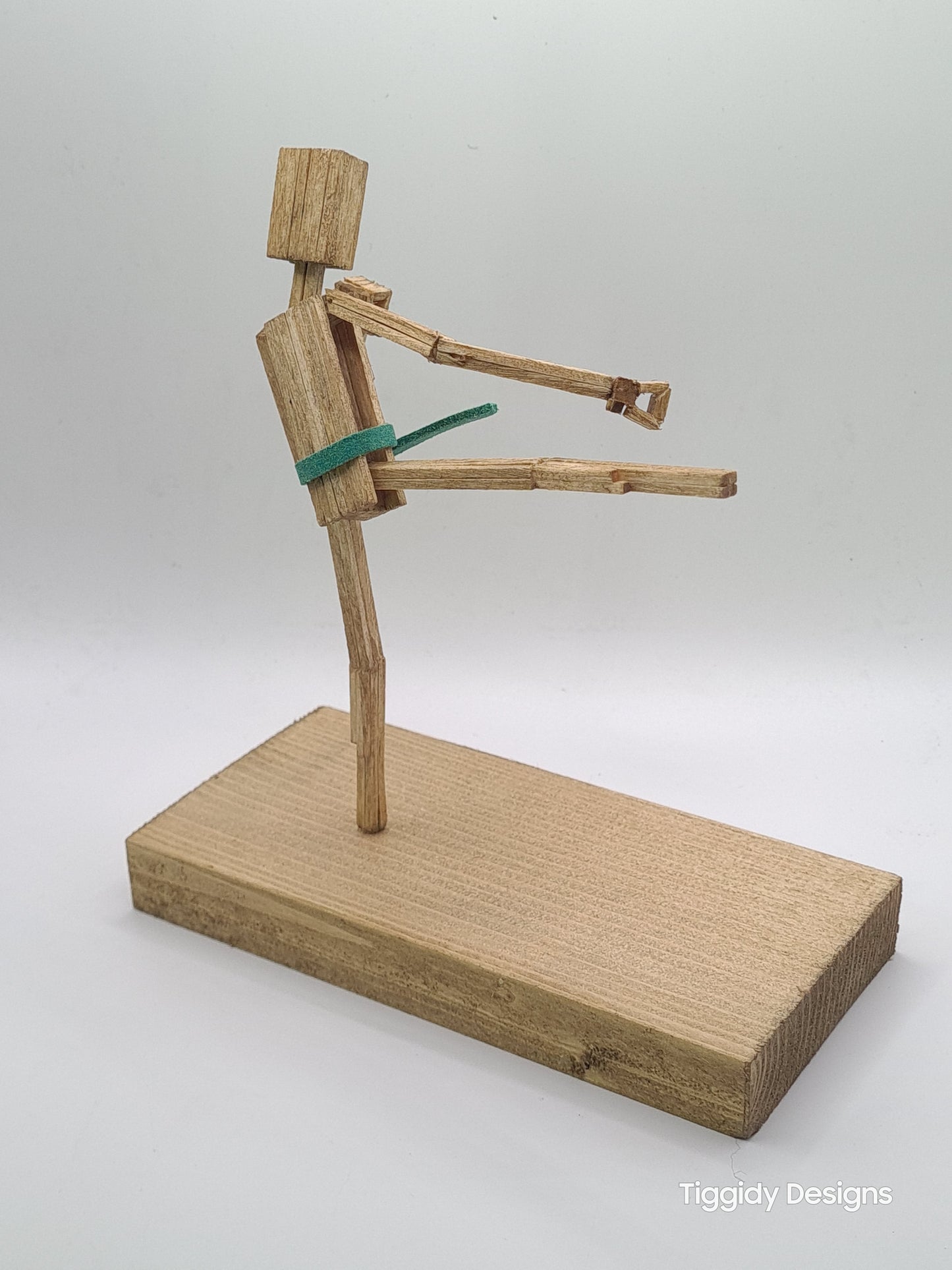 Side Kick - Handcrafted Wooden Matchstick Figures - Gifts, Ornaments and Decor By Tiggidy Designs