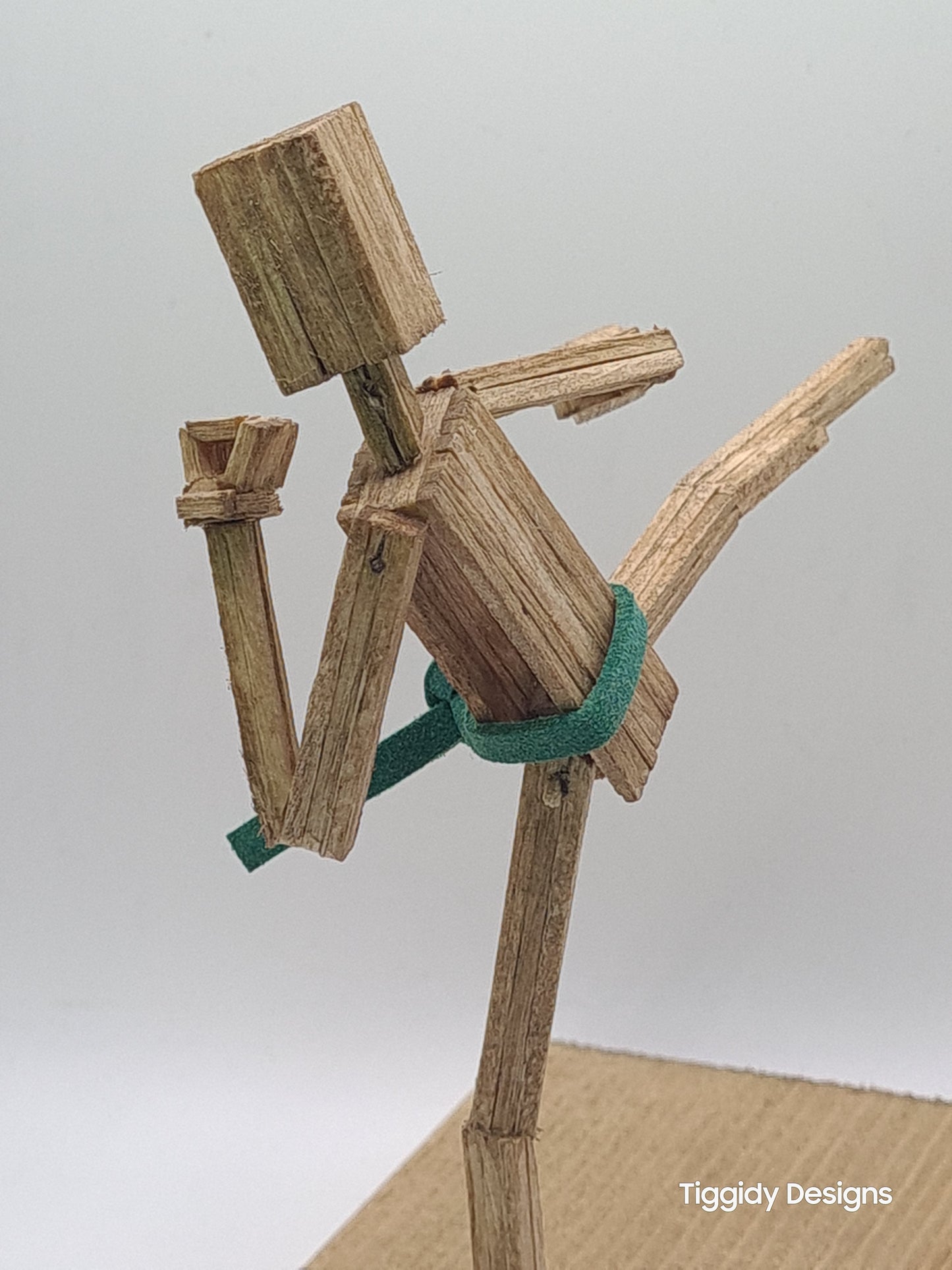 Side Kick - Handcrafted Wooden Matchstick Figures - Gifts, Ornaments and Decor By Tiggidy Designs