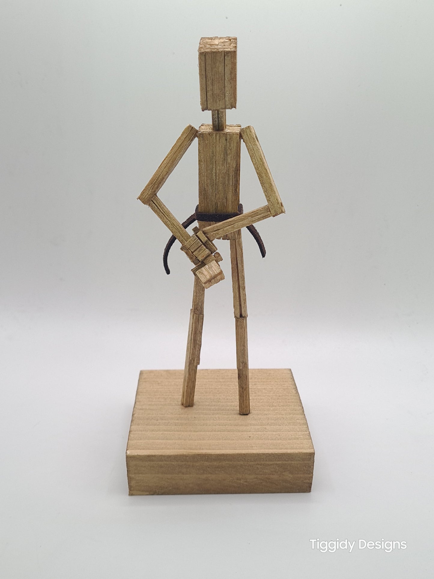 Resting Position - Handcrafted Wooden Matchstick Figures - Gifts, Ornaments and Decor By Tiggidy Designs