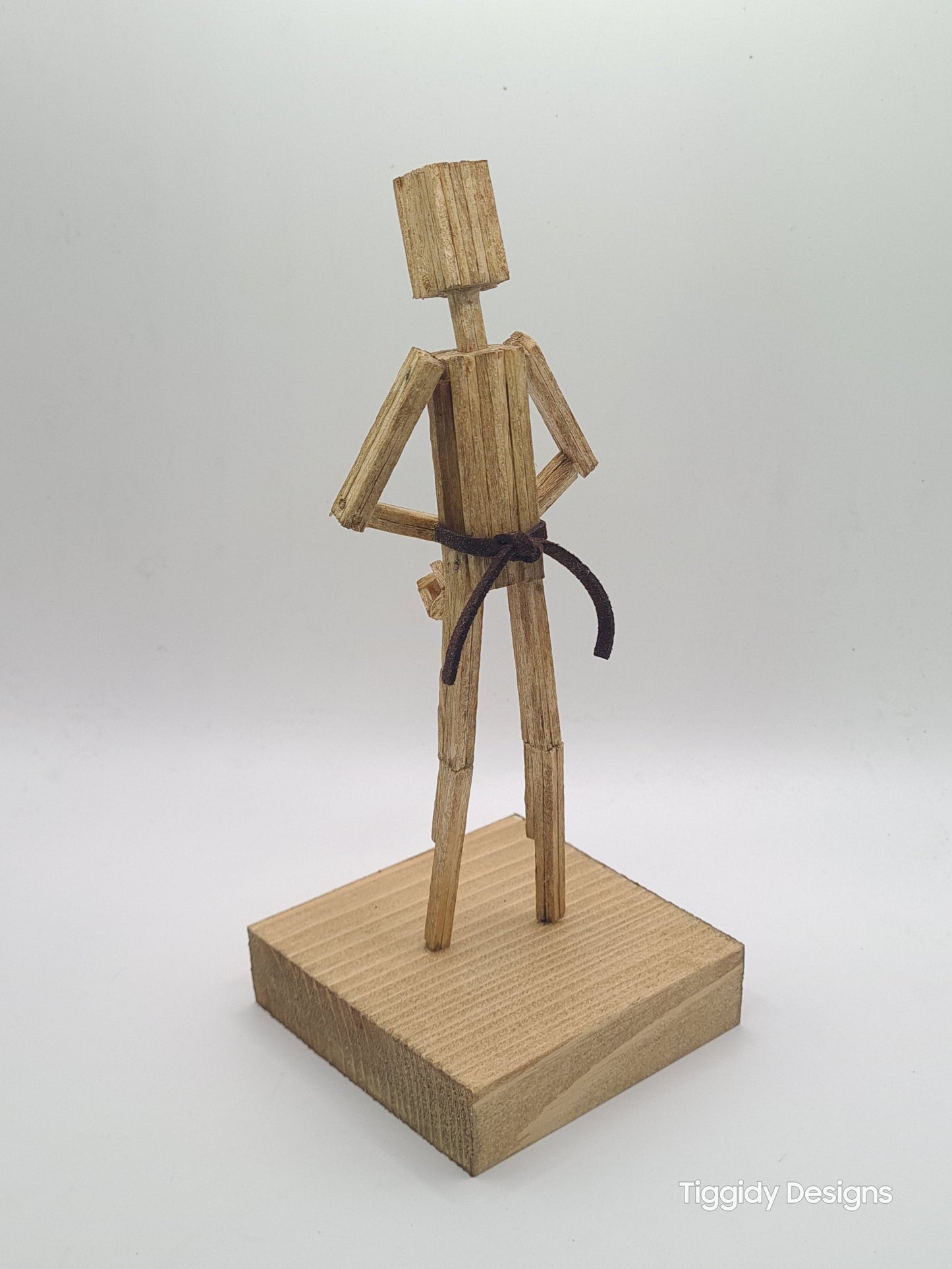 Resting Position - Handcrafted Wooden Matchstick Figures - Gifts, Ornaments and Decor By Tiggidy Designs