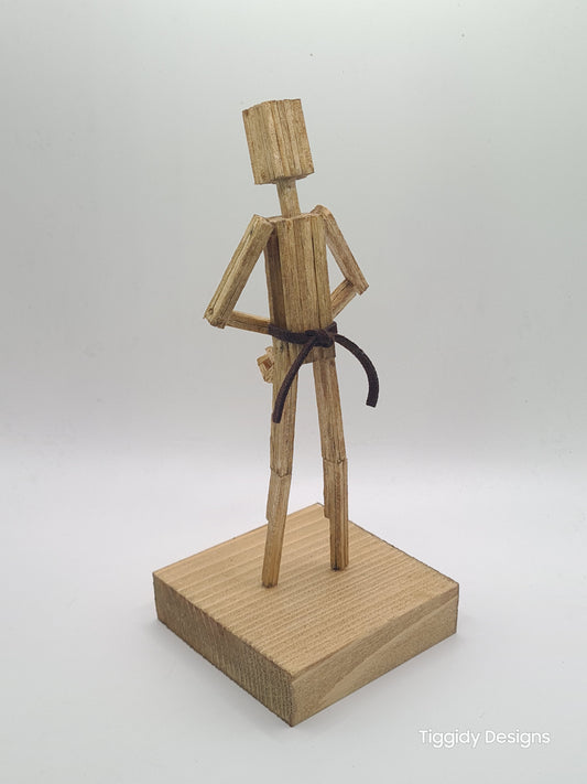 Resting Position - Handcrafted Wooden Matchstick Figures - Gifts, Ornaments and Decor By Tiggidy Designs