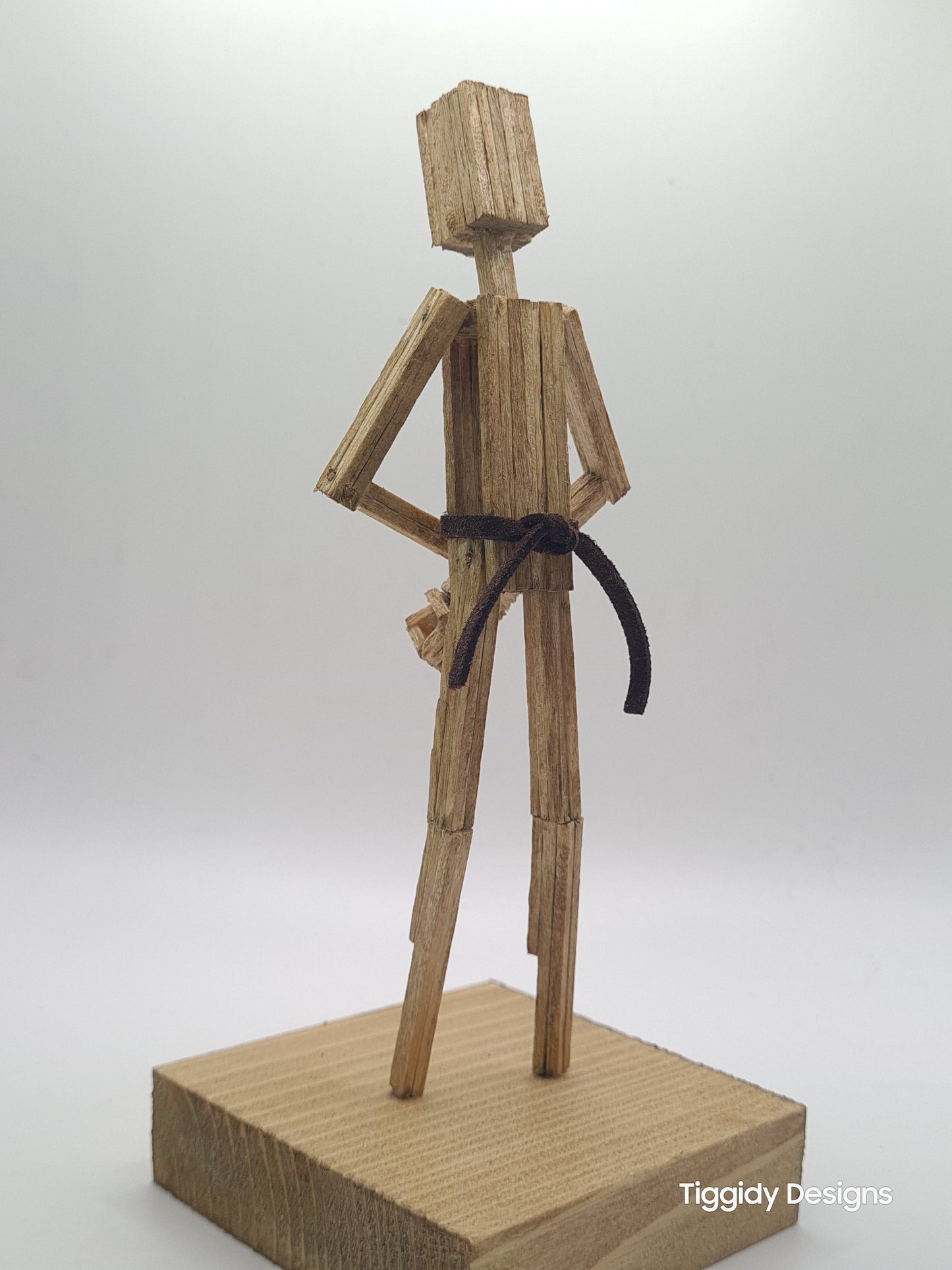 Resting Position - Handcrafted Wooden Matchstick Figures - Gifts, Ornaments and Decor By Tiggidy Designs