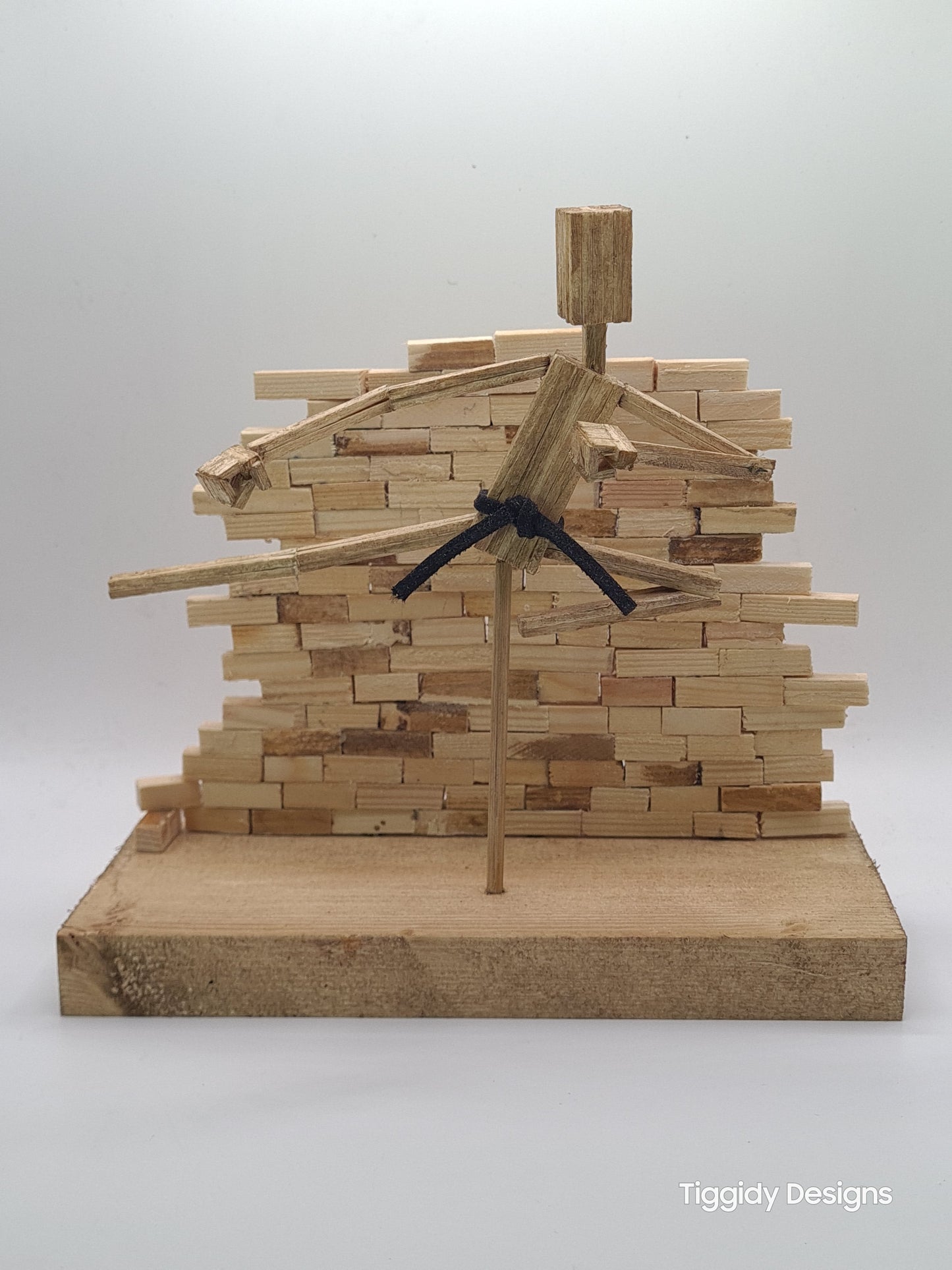 Flying Kick - Handcrafted Wooden Matchstick Figures - Gifts, Ornaments and Decor By Tiggidy Designs