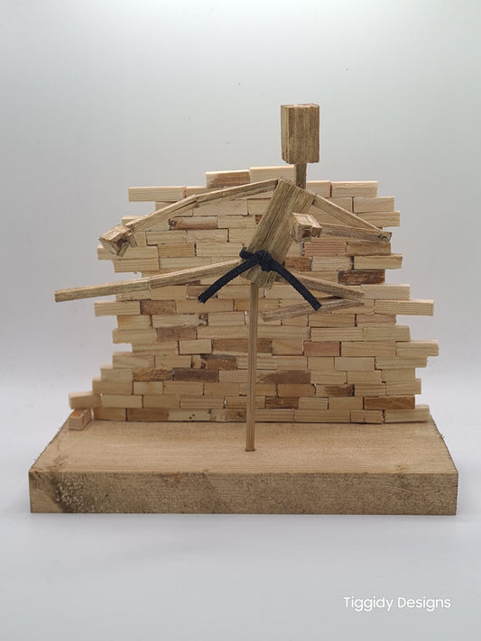 Flying Kick - Handcrafted Wooden Matchstick Figures - Gifts, Ornaments and Decor By Tiggidy Designs