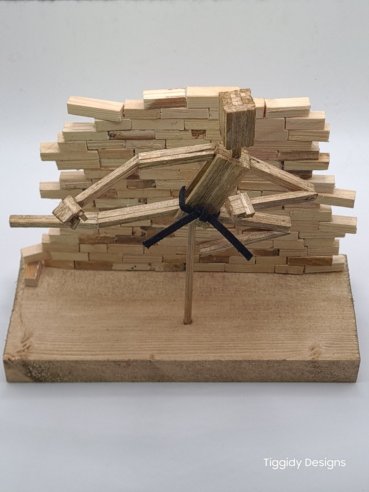 Flying Kick - Handcrafted Wooden Matchstick Figures - Gifts, Ornaments and Decor By Tiggidy Designs