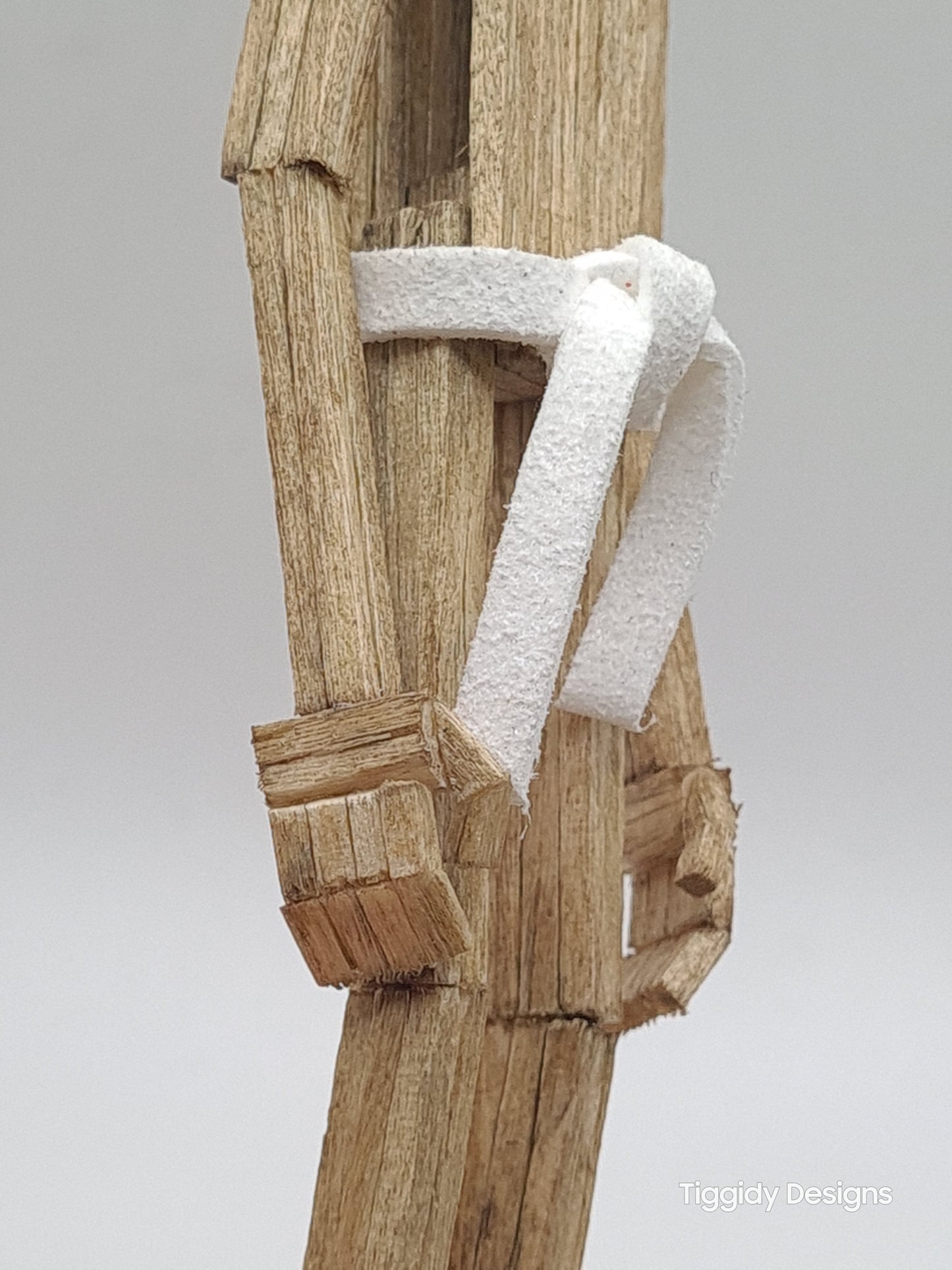 Attention Stance - Handcrafted Wooden Matchstick Figures - Gifts, Ornaments and Decor By Tiggidy Designs