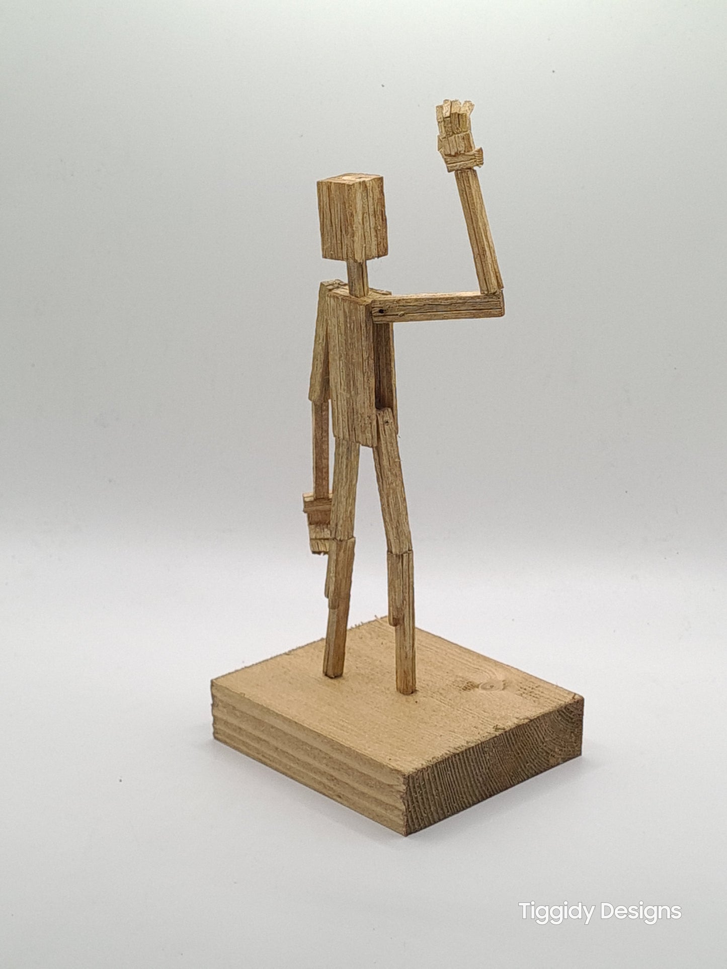 Hi - Handcrafted Wooden Matchstick Figures - Gifts, Ornaments and Decor By Tiggidy Designs